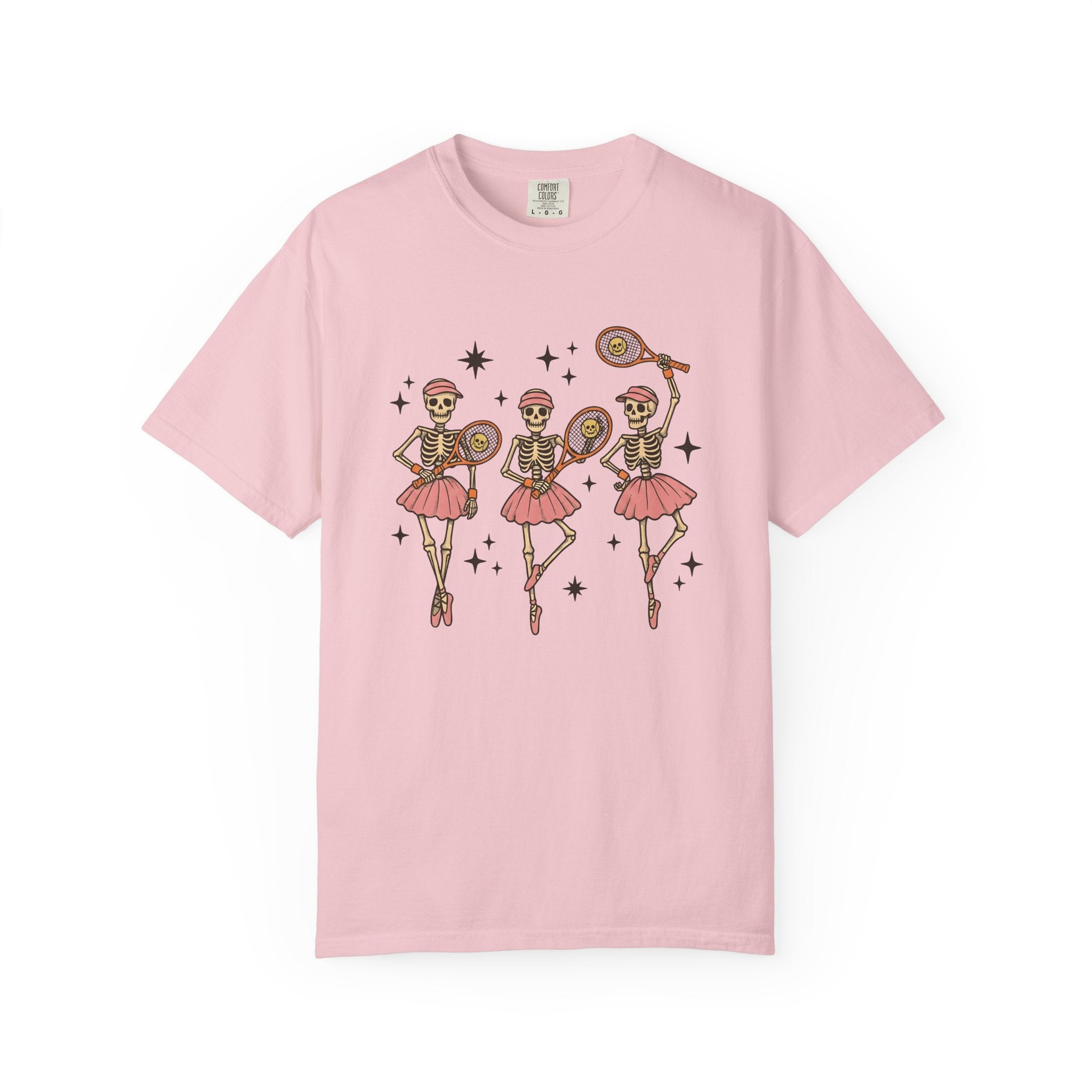 Bone Ballet Dancers Shirt Sports Spooky Gift Women Graphic Tee Skeleton T-Shirt Athlete Fan Graphic Tshirt Horror Illustration Classic