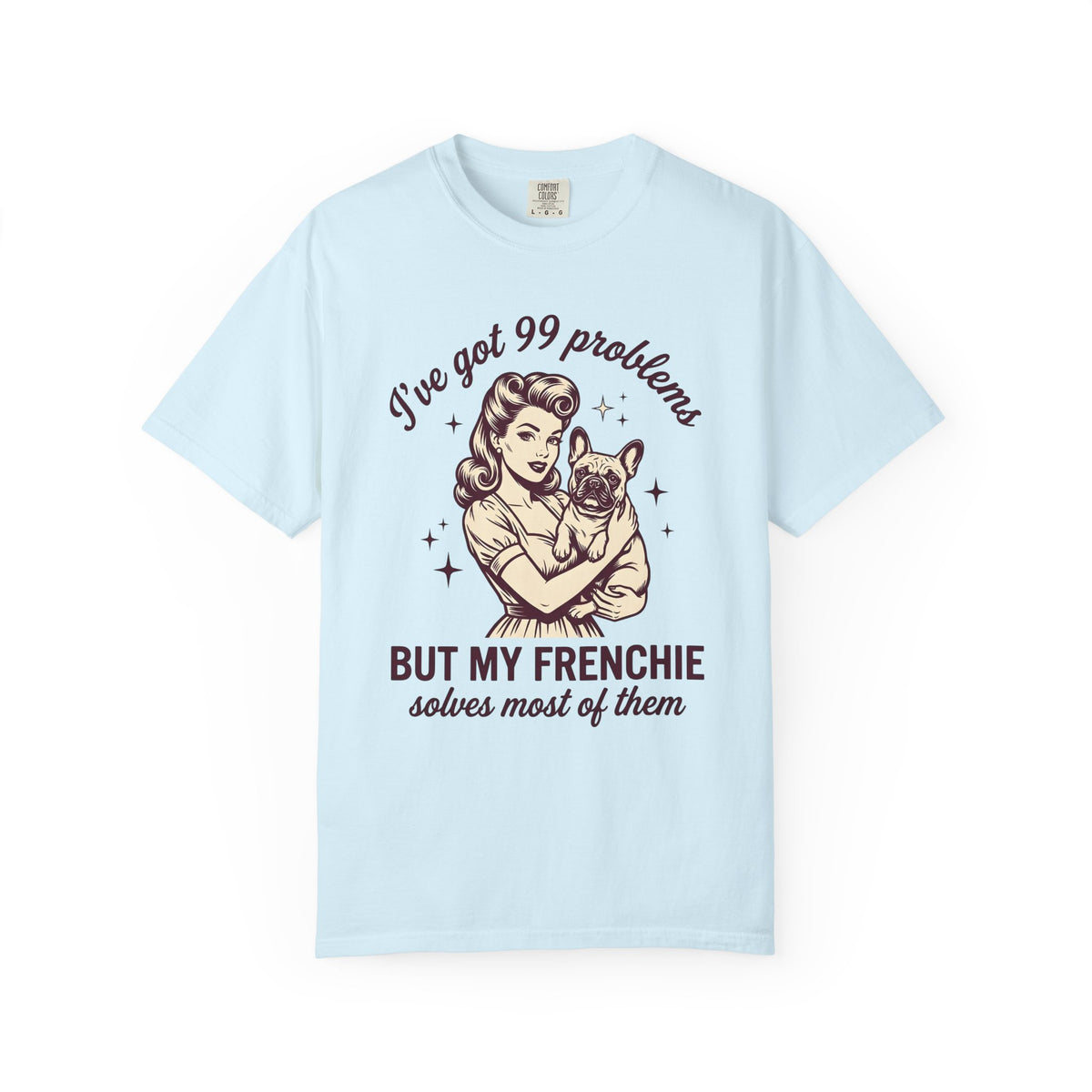 Woman Frenchie Dog Shirt Dog Antique Gift for Women Classic Tee French Bulldog