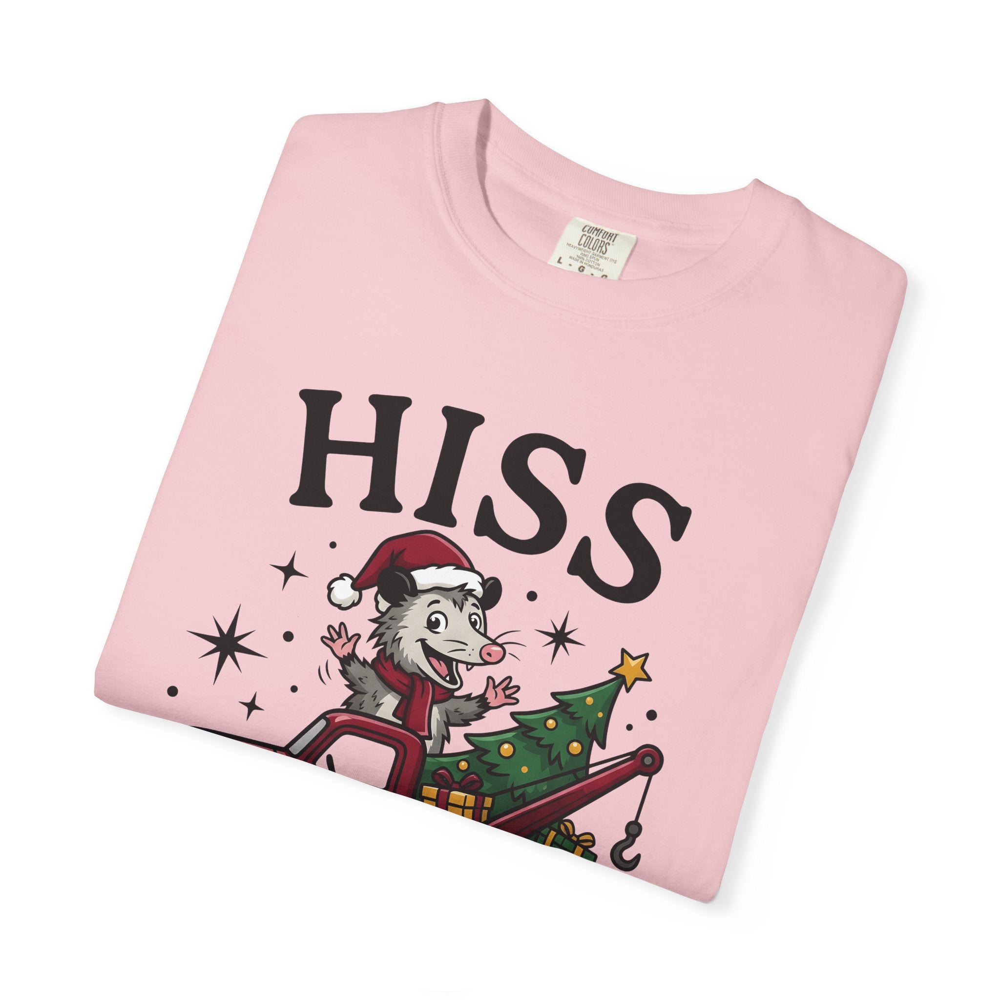 Opossum Pickup Shirt Christmas Wildlife Gift Women Comic Tee Possum T-Shirt Christmas Fan Cartoon Tshirt Wildlife Graphic Vintage Holiday
