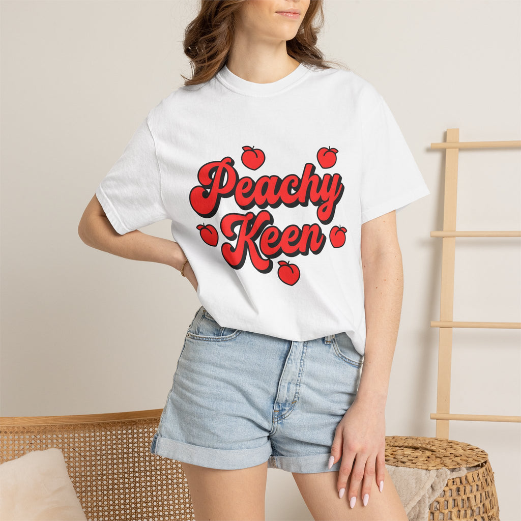Peach Graphic Shirt St. Valentine's Day Humor Gift Women Bold Tee Peach T-Shirt Valentine Fan Vibrant Tshirt Funny Graphic Retro Fruit