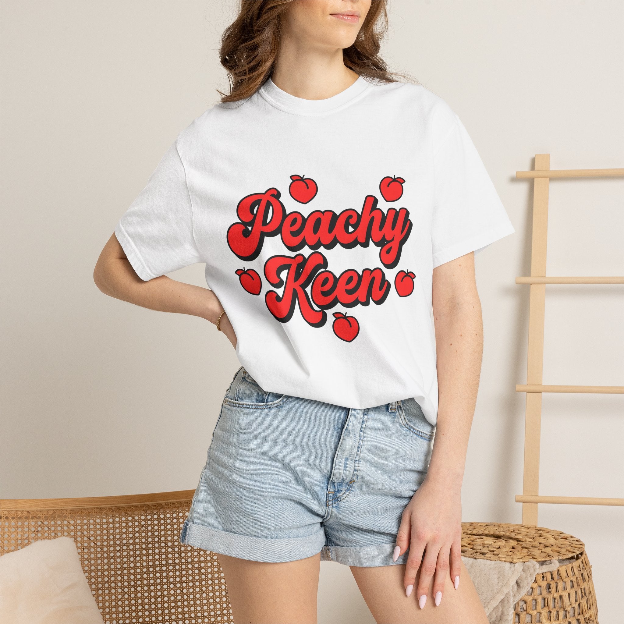Peach Graphic Shirt St. Valentine's Day Humor Gift Women Bold Tee Peach T-Shirt Valentine Fan Vibrant Tshirt Funny Graphic Retro Fruit