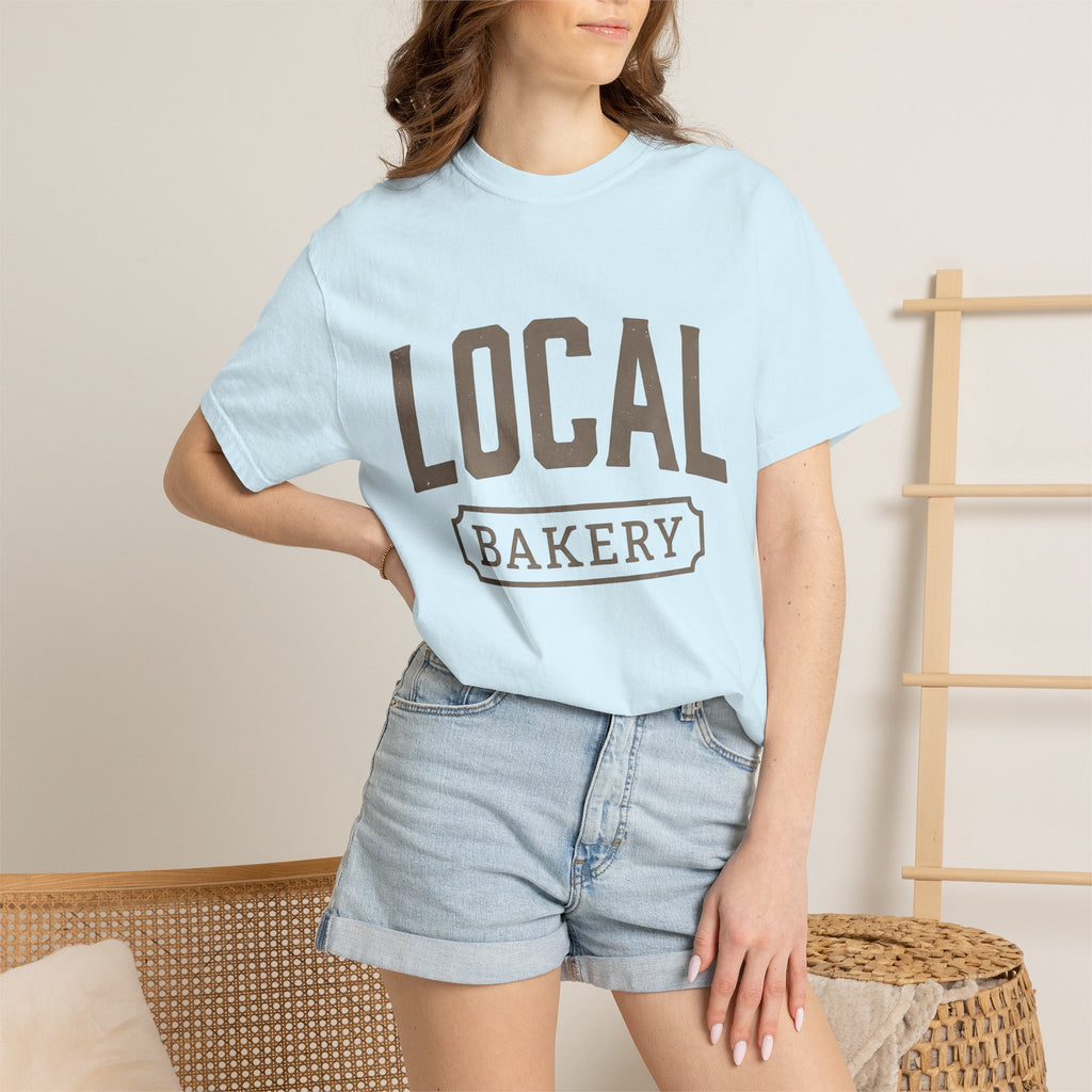 Bakery Lettering Shirt Desserts Gastronomy Gift Women Shabby Chic Tee Typography T-Shirt Pastry Fan Vintage Tshirt Food Graphic Pop Art