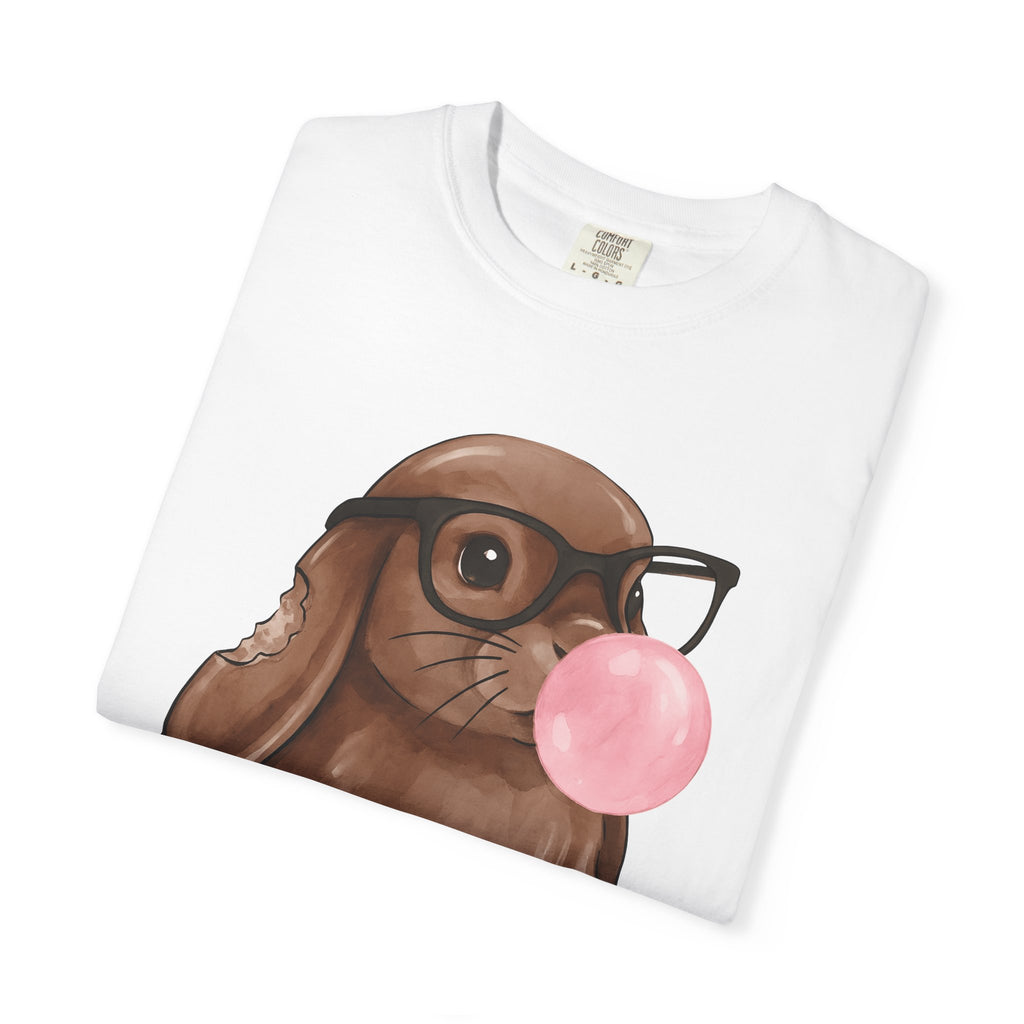Sweet Rabbit Shirt Easter Beast Gift Women Hand Drawn Tee Bunny T-Shirt Easter Fan Hare Tshirt Monster Graphic Pastel Specs Tshirt
