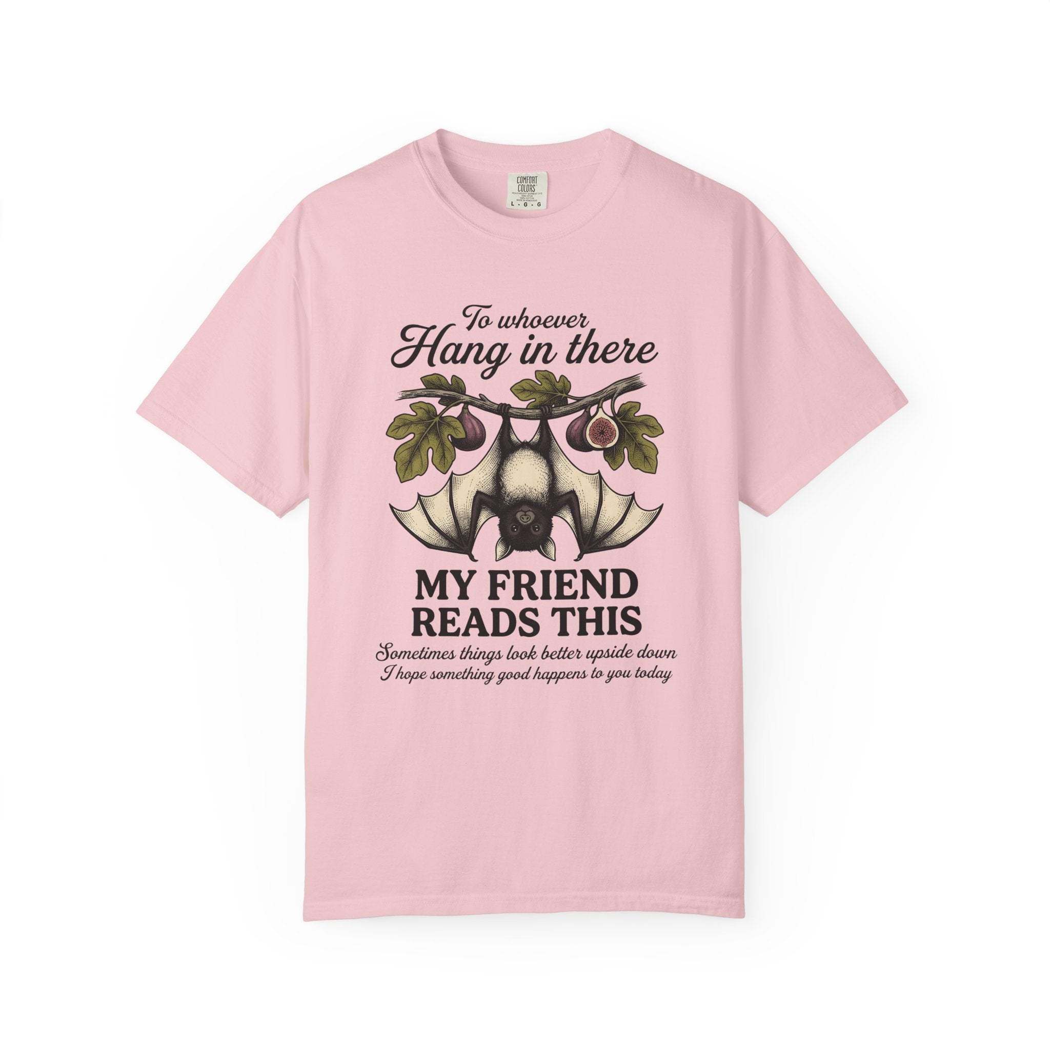 Bat Drawing Shirt Cute Critter Gift Women Retro Tee Bat T-Shirt Adorable Fan Chiropteran Graphic Line Art Twig Branch Tshirt