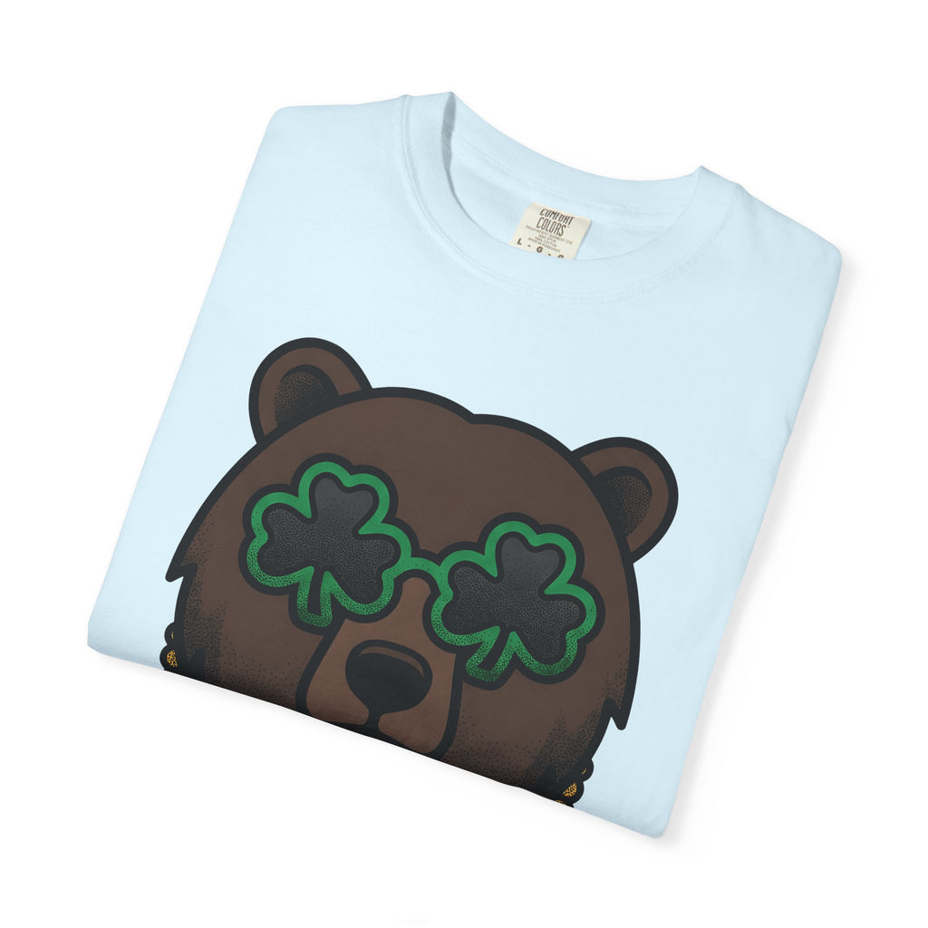Bear Mug Shirt St Patrick's Day Creature Gift Women Animated Tee Mug T-Shirt Shamrock Fan Cartoon Tshirt Monster Graphic Hand Drawn Green