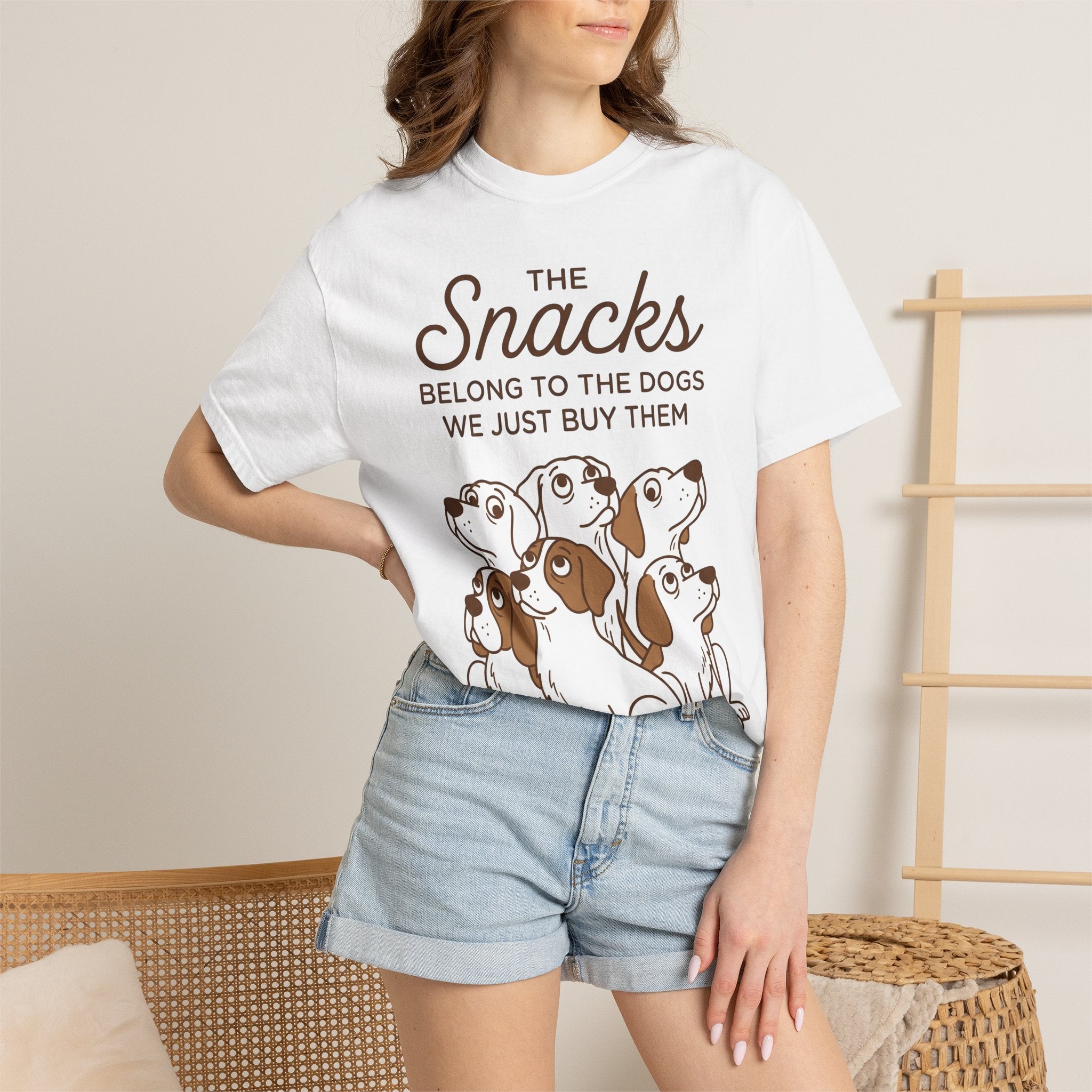 Beagle Hound Shirt Dog Creatures Gift Women Animation Tee Hound Dog T-Shirt Dog Fan Cartoon Tshirt Beast Graphic Doodle Chew Bones Tshirt