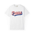 Patriotic Font Shirt America Event Gift Women Heavy Tee Typography T-Shirt American Fan Vintage Tshirt Festival Graphic Rustic Old School