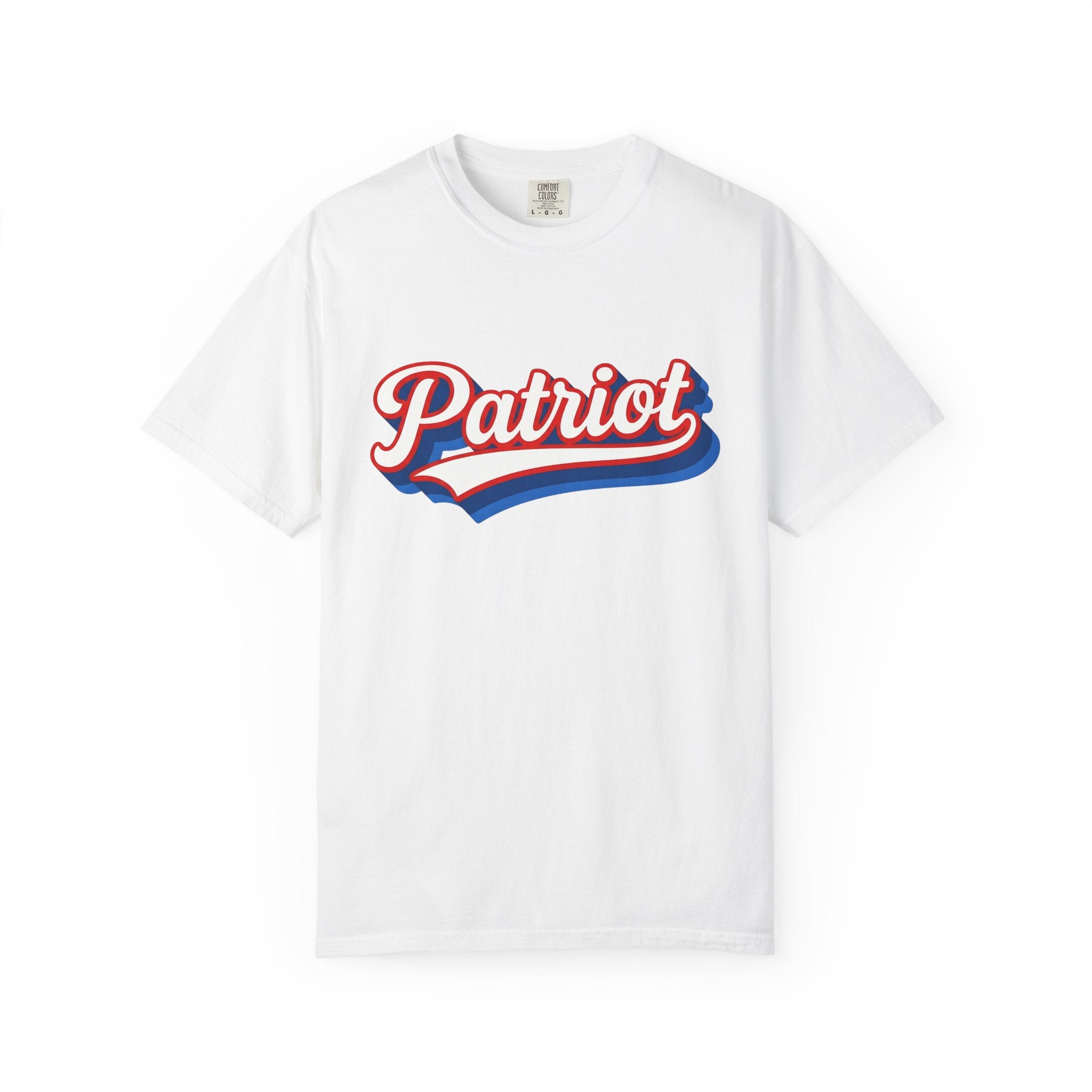 Patriotic Font Shirt America Event Gift Women Heavy Tee Typography T-Shirt American Fan Vintage Tshirt Festival Graphic Rustic Old School