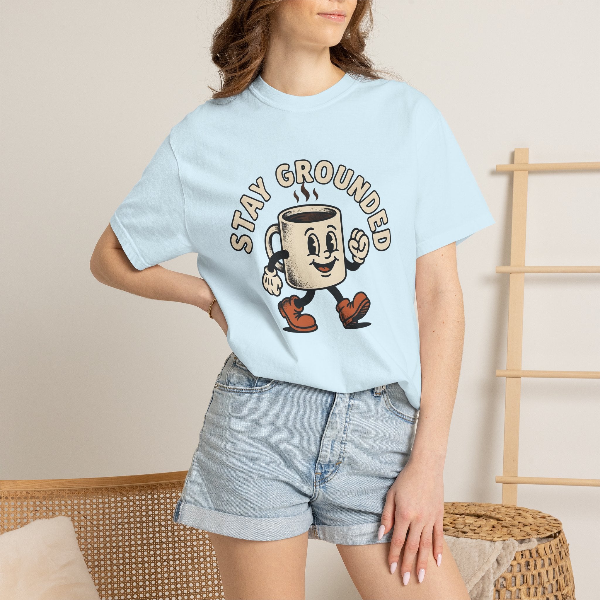 Coffee Mug Character Shirt Coffee Humor Gift Women Cartoon Tee Mug T-Shirt Coffee Fan Toon Tshirt Funny Graphic Vintage Boots Tshirt