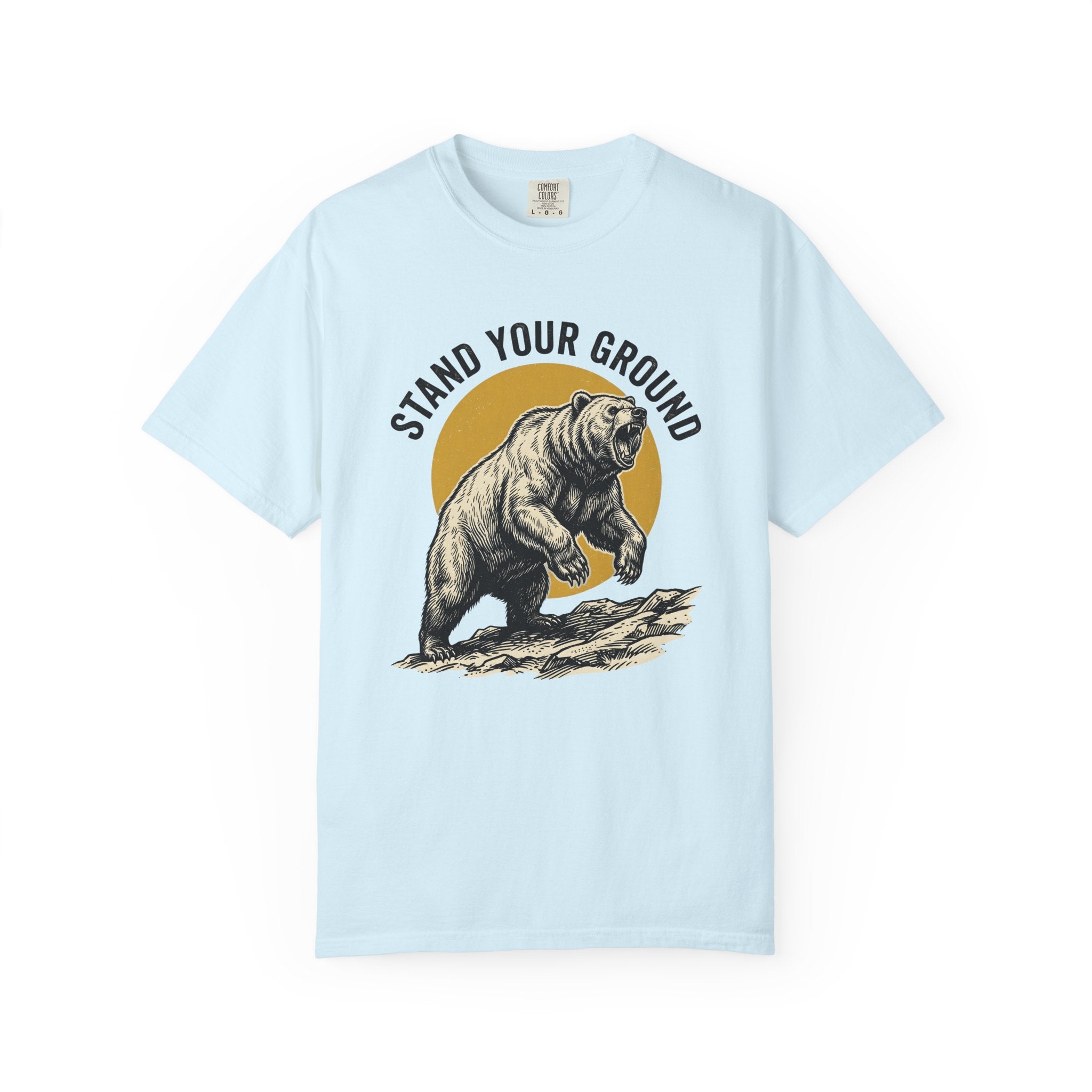 Bear Shirt Bear Forest Gift Women Retro Tee Grizzly T-Shirt Bear Fan Ursine Tshirt Woods Graphic Sketch Hill Tshirt