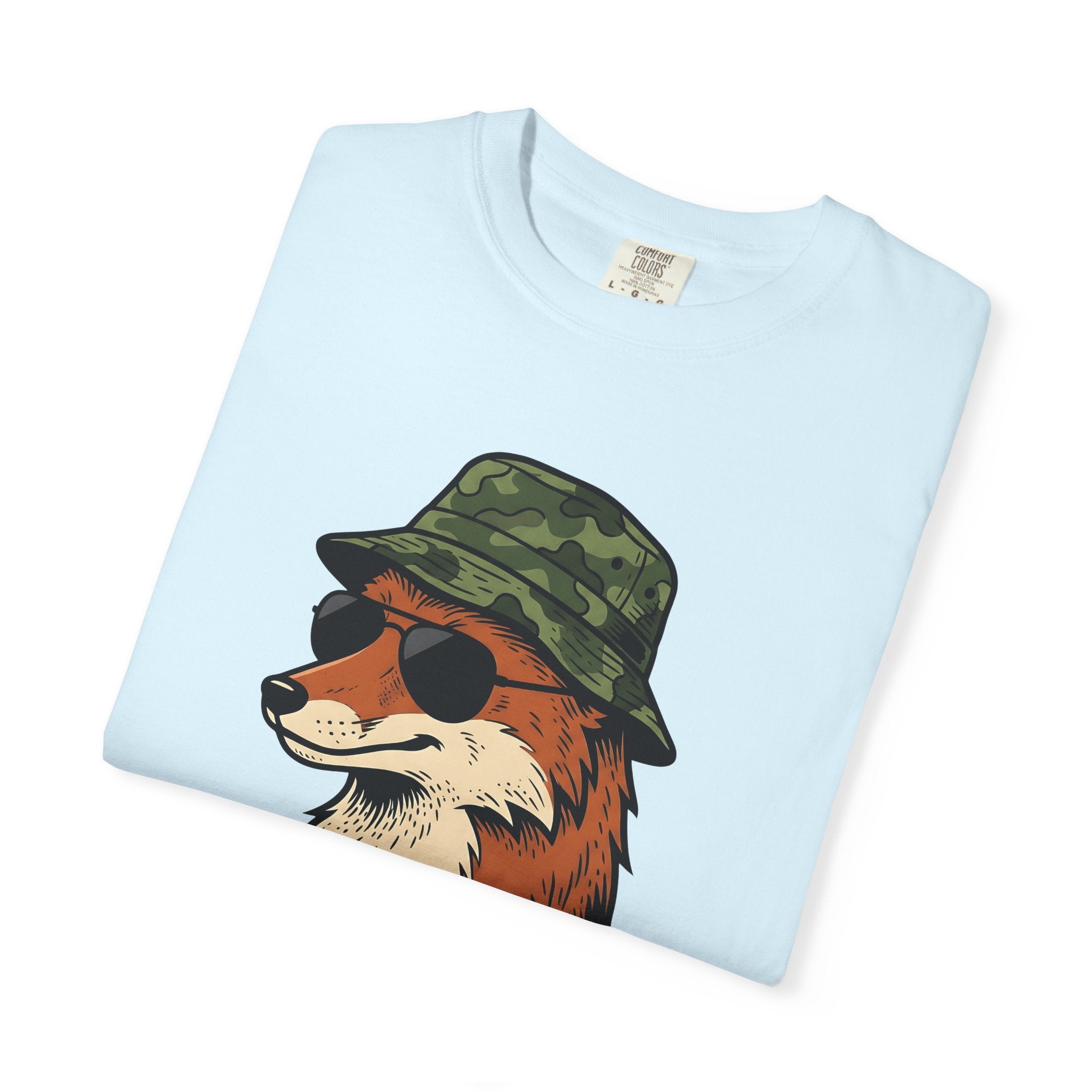 Fox Glasses Shirt Easter Fauna Gift Women Caricature Tee Spectacles T-Shirt Easter Fan Eyewear Tshirt Wildlife Graphic Old School Camo