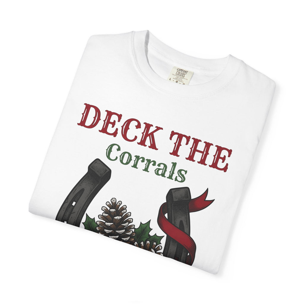 Horseshoe Pinecone Shirt Christmas Western Gift Women Rustic Tee Pinecone T-Shirt Xmas Fan Country Graphic Tshirt Vintage Holly Tshirt