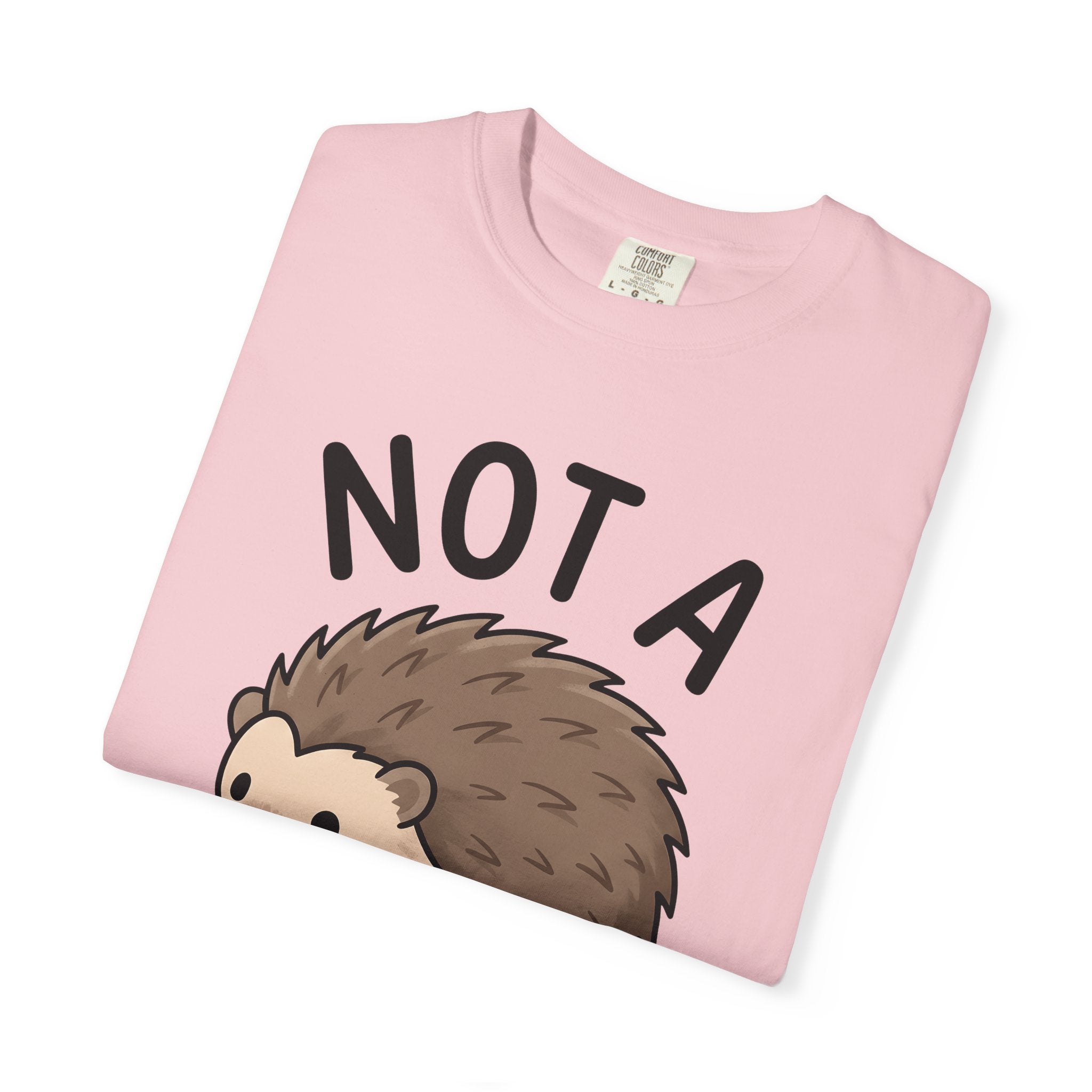 Hedgehog Drawing Shirt Cute Pets Gift Women Anime Tee Porcupine T-Shirt Adorable Fan Cartoon Tshirt Pet Graphic Caricature Animal Joke