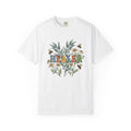 Wildflower Blossoms Bees Shirt Nurses Fitness Gift Women Line Art Tee Wildflowers T-Shirt Nurse Enthusiast Illustration Design Classic
