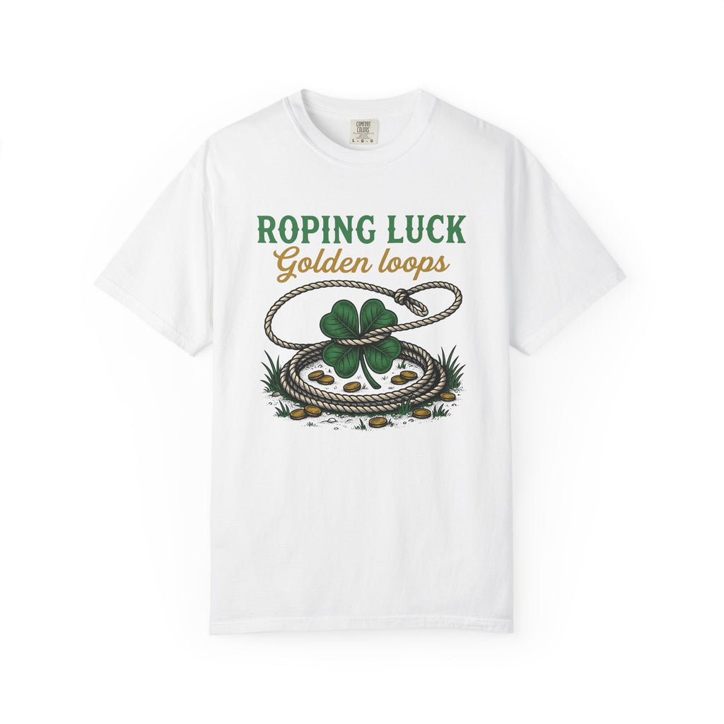 Luck Knot Shirt St Patrick's Day Ranch Gift Women Old School Tee Shamrock T-Shirt Luck Charm Fan Celtic Tshirt Farm Graphic Line Art Coin