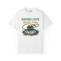 Luck Knot Shirt St Patrick's Day Ranch Gift Women Old School Tee Shamrock T-Shirt Luck Charm Fan Celtic Tshirt Farm Graphic Line Art Coin
