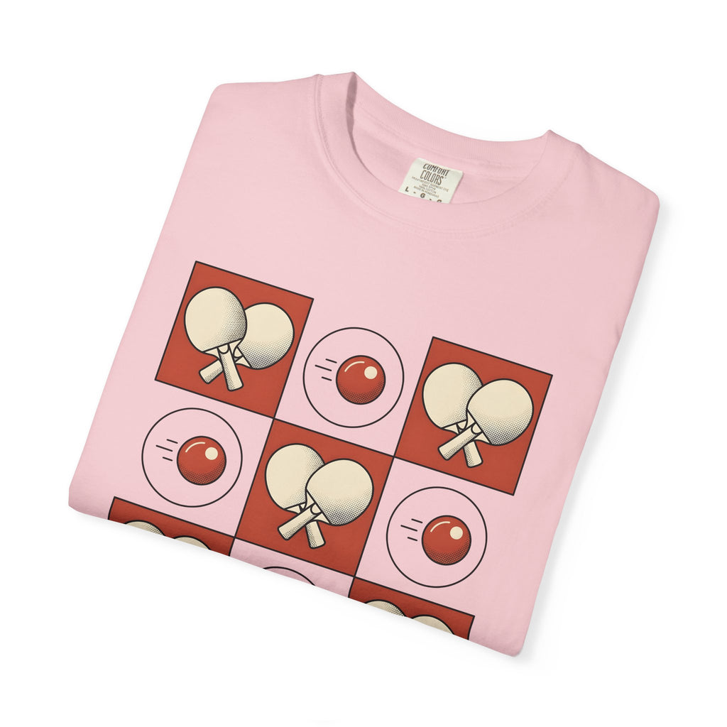 Table Tennis Paddles Shirt Sports Board Games Gift Women Comic Tee Ping Pong Bat T-Shirt Athlete Fan Tabletop Graphic Vintage Ping Pong Ball