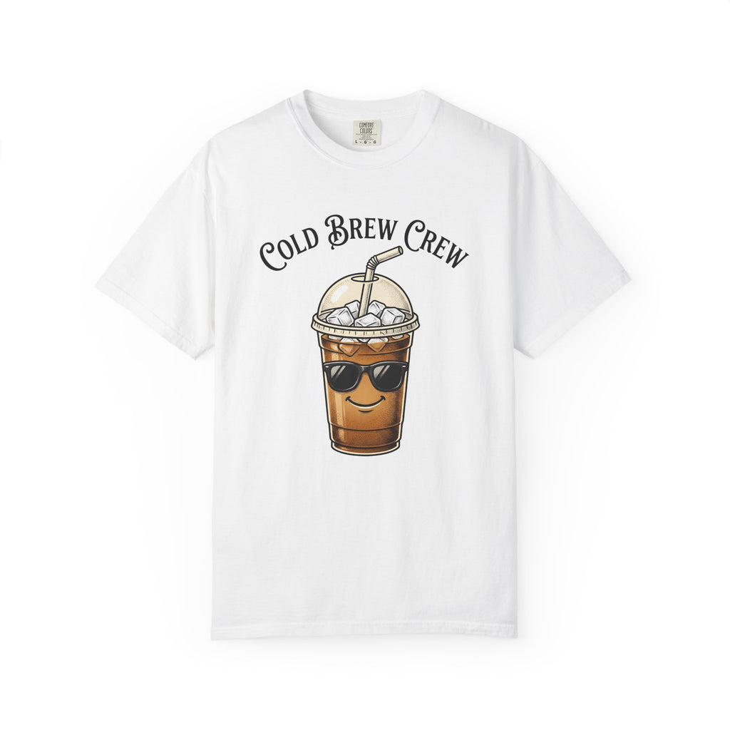 Iced Latte Shirt Coffee Gourmet Gift Women Caricature Tee Cold Brew T-Shirt Coffee Fan Cartoon Tshirt Gourmet Design Classic Eyeglasses