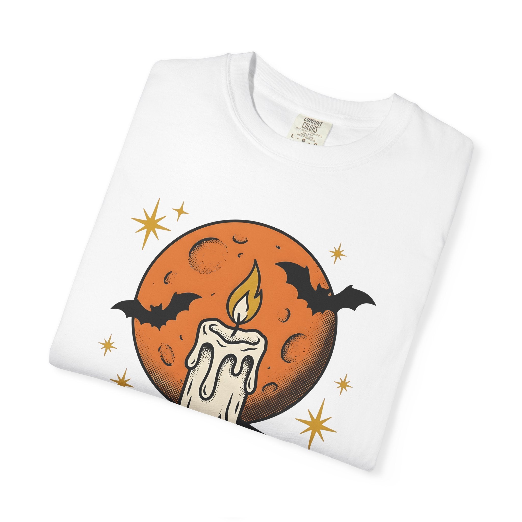 Wax Book Shirt Halloween Magic Gift Women Old School Tee Journal T-Shirt Horror Fan Retro Tshirt Sorcery Graphic Nostalgic Dark Bats Tshirt