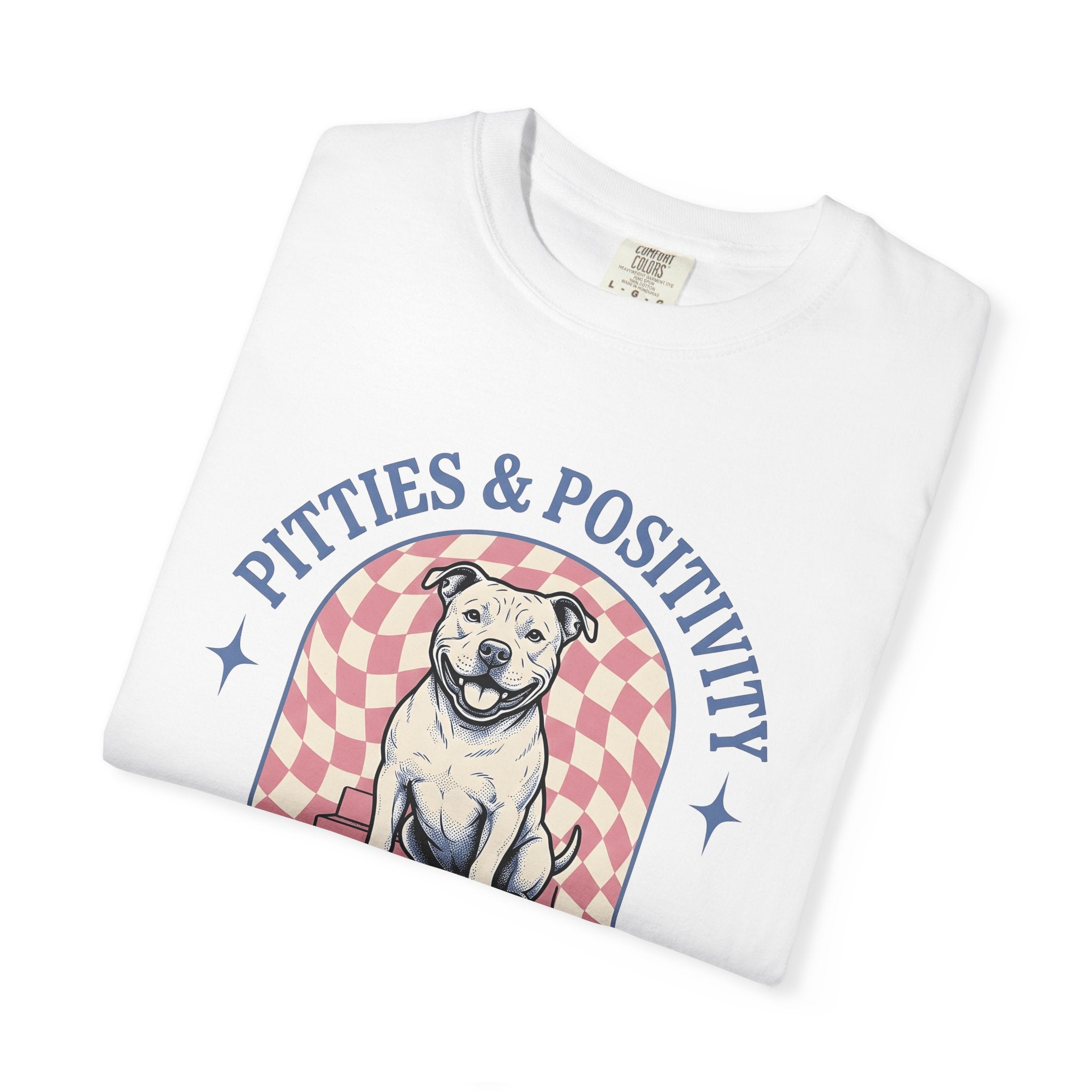 Pit Bull Dog Shirt Dog Foster Gift Women Antique Tee Bulldog T-Shirt Dog Fan Patterened Tshirt Foster Care Graphic Old School Gingham
