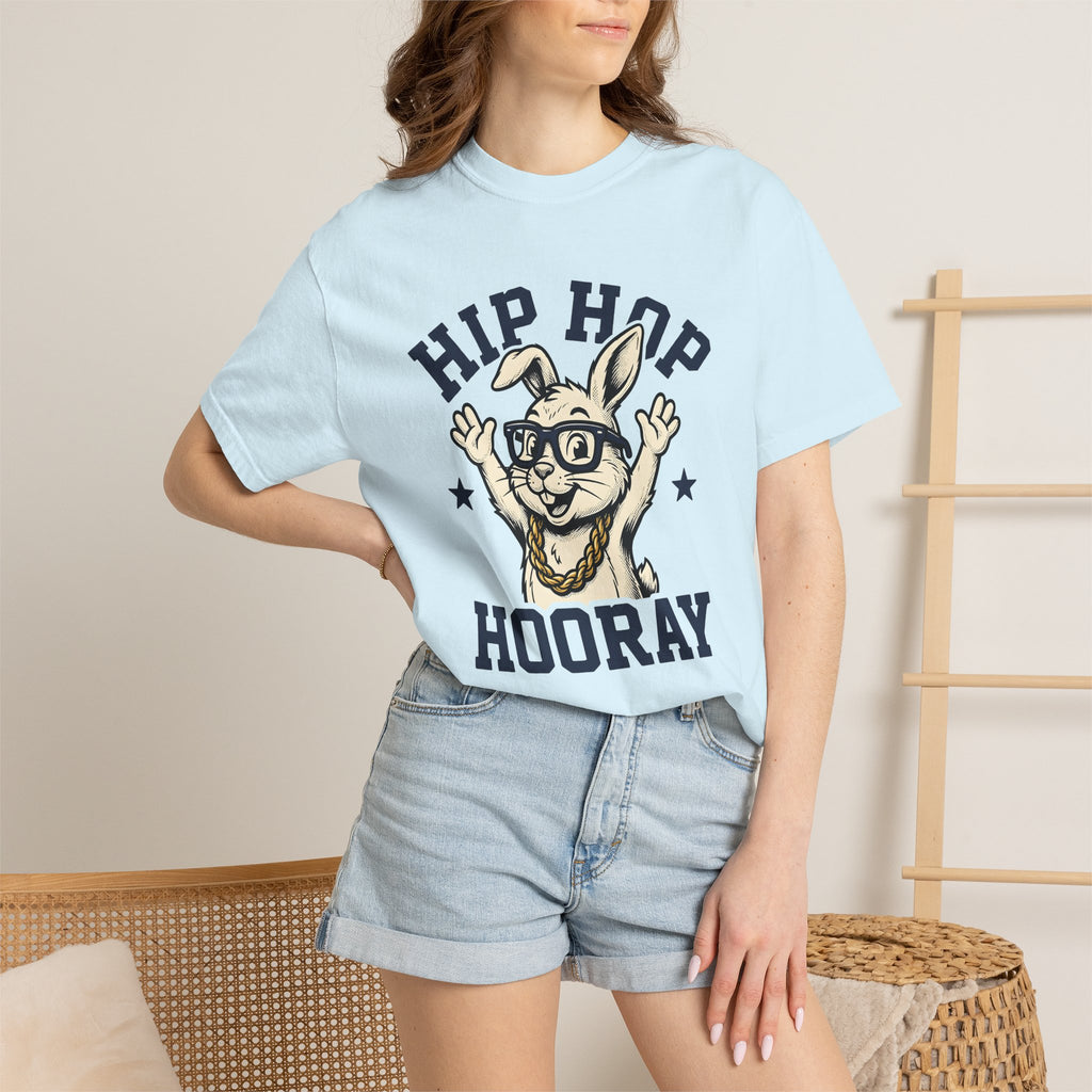 Rabbit Eyewear Shirt Easter Jokes Gift Women Comic Tee Bunny Glasses T-Shirt Easter Fan Cartoon Tshirt Pun Graphic Vintage Gold Necklace