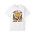 Sun Mountains Shirt Boho Nature Gift Women Boho Tee Mountain T-Shirt Hippie Fan Bohemian Tshirt Environmental Graphic Retro Wildflowers