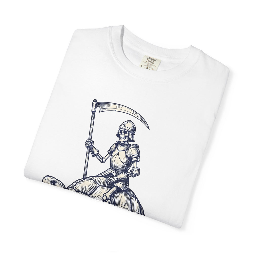 Skeleton Warrior Turtle Shirt Gothic Autumn Gift Women Lifelike Tee Turtle Skeleton T-Shirt Dark Fan Realistic Tshirt Fall Graphic Classic