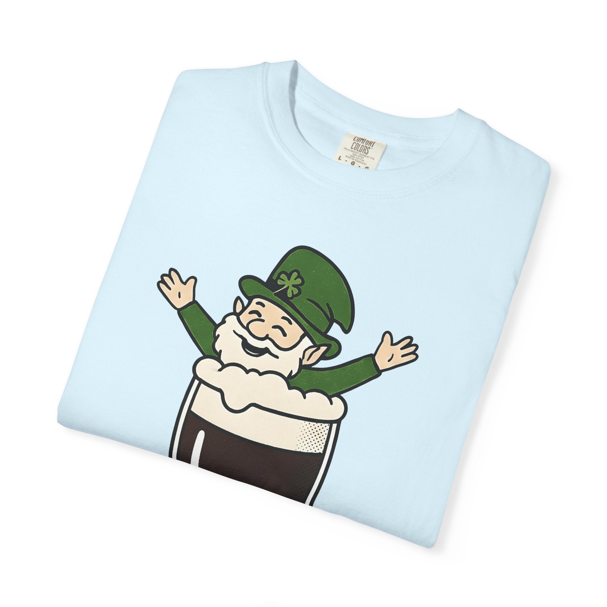 Leprechaun Mug Shirt St Patrick's Day Lager Gift Women Comic Tee Beer Mug T-Shirt St Patricks Fan Cartoon Tshirt Beer Graphic Hand Drawn