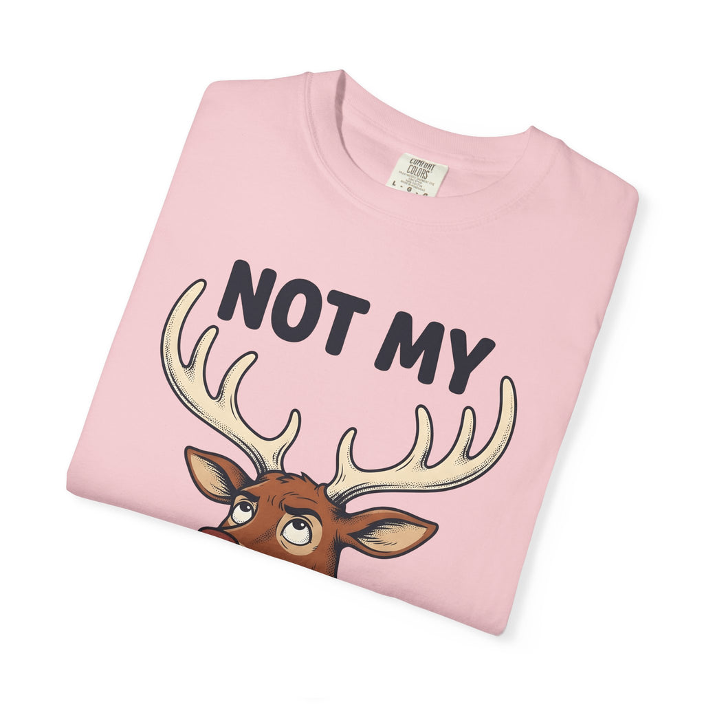 Stag Art Shirt Christmas Nature Gift Women Animated Tee Deer T-Shirt Xmas Fan Cartoon Tshirt Wilderness Graphic Old School Rack Tshirt