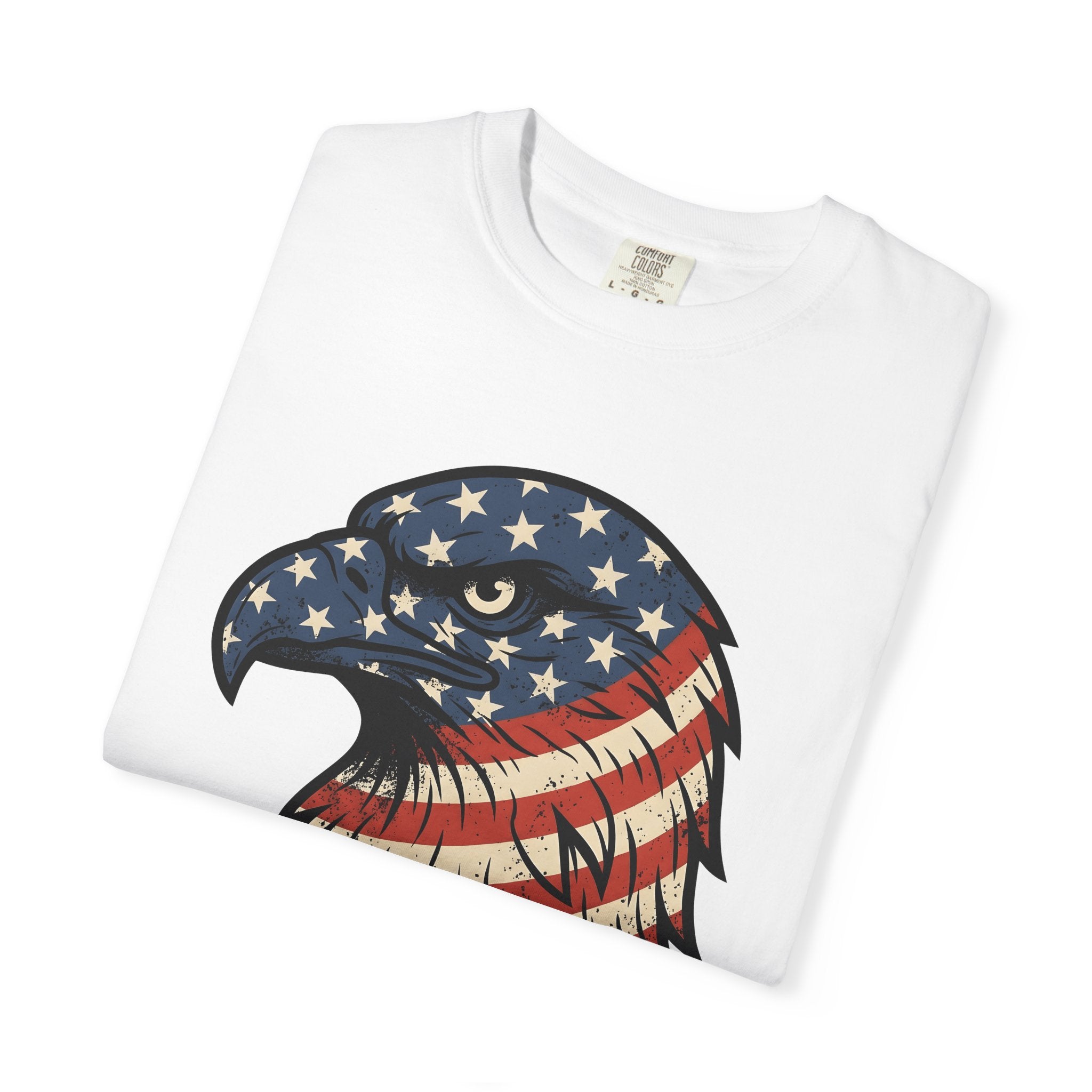 Bald Eagle Shirt America Flag Gift Women Patriotic Tee Eagle T-Shirt American Enthusiast Banner Graphic Tshirt Retro Stars Tshirt