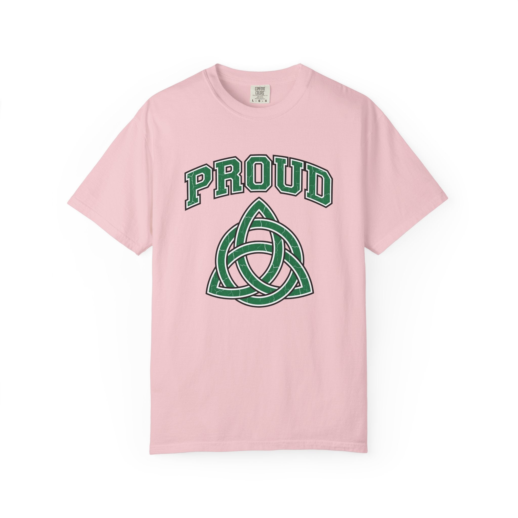 Celtic Braid Shirt St Patrick's Day Claddagh Gift Women Weathered Tee Knotwork T-Shirt Shamrock Fan Celtic Knot Tshirt Claddagh Graphic