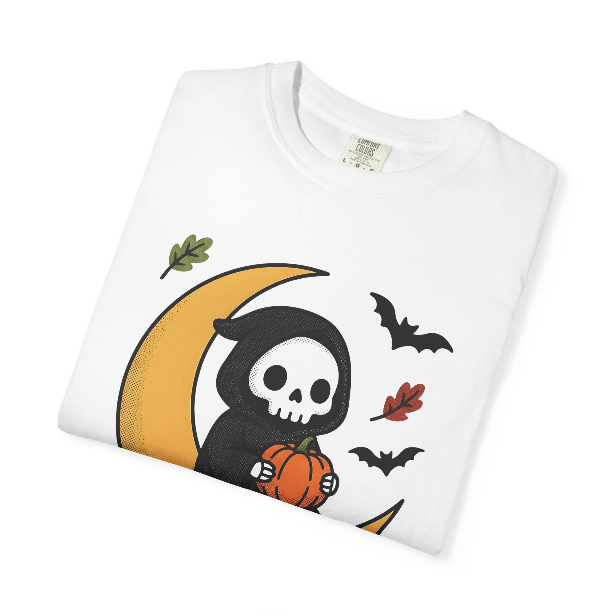 Reaper Character Shirt Halloween Horror Gift Women Playful Tee Grim Reaper T-Shirt Horror Fan Scary Graphic Spooky Animation Gourd Tshirt