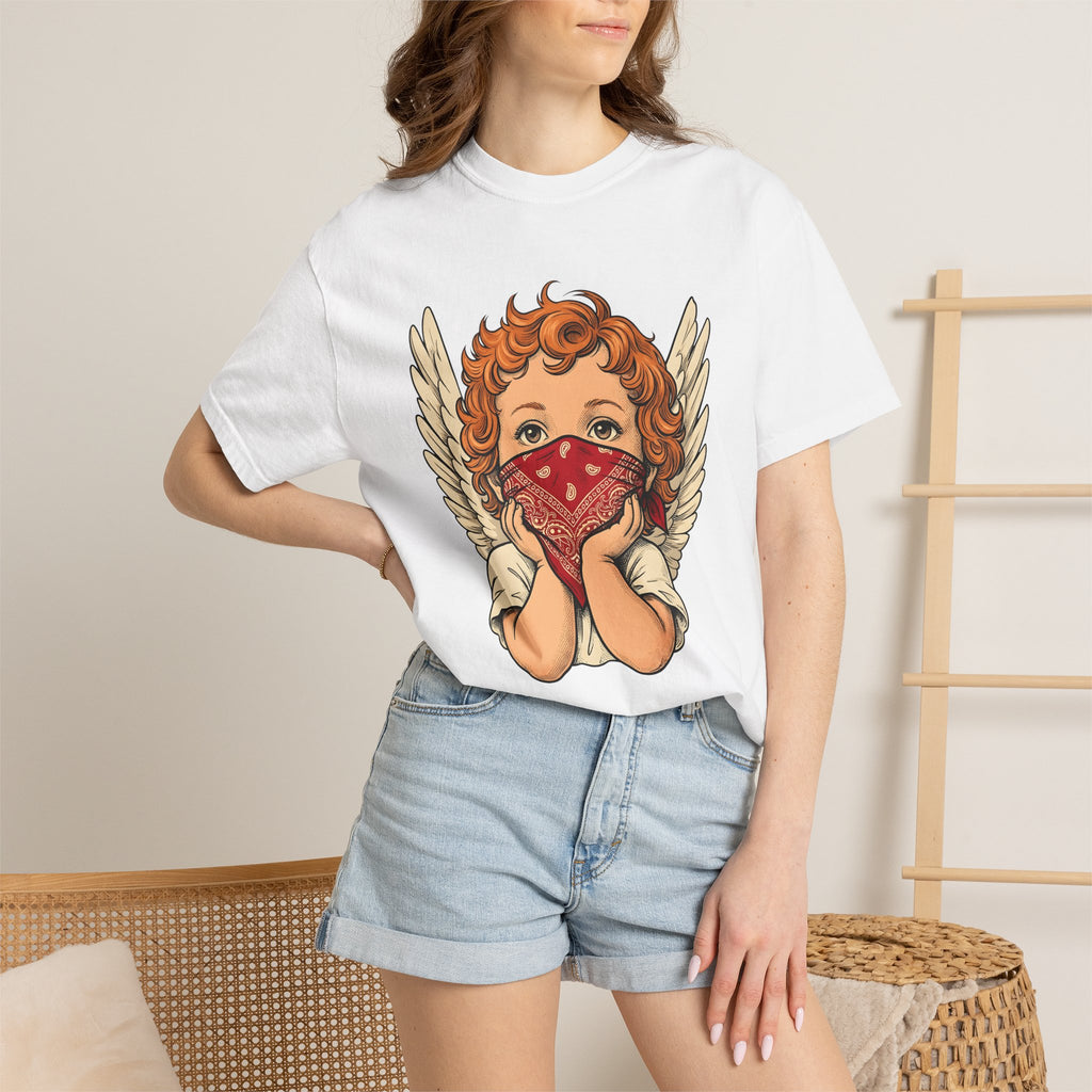 Cherub Angel Shirt St. Valentines Day Romance Gift Women Classic Tee Angel T-Shirt Valentine Fan Vintage Tshirt Love Graphic Old School