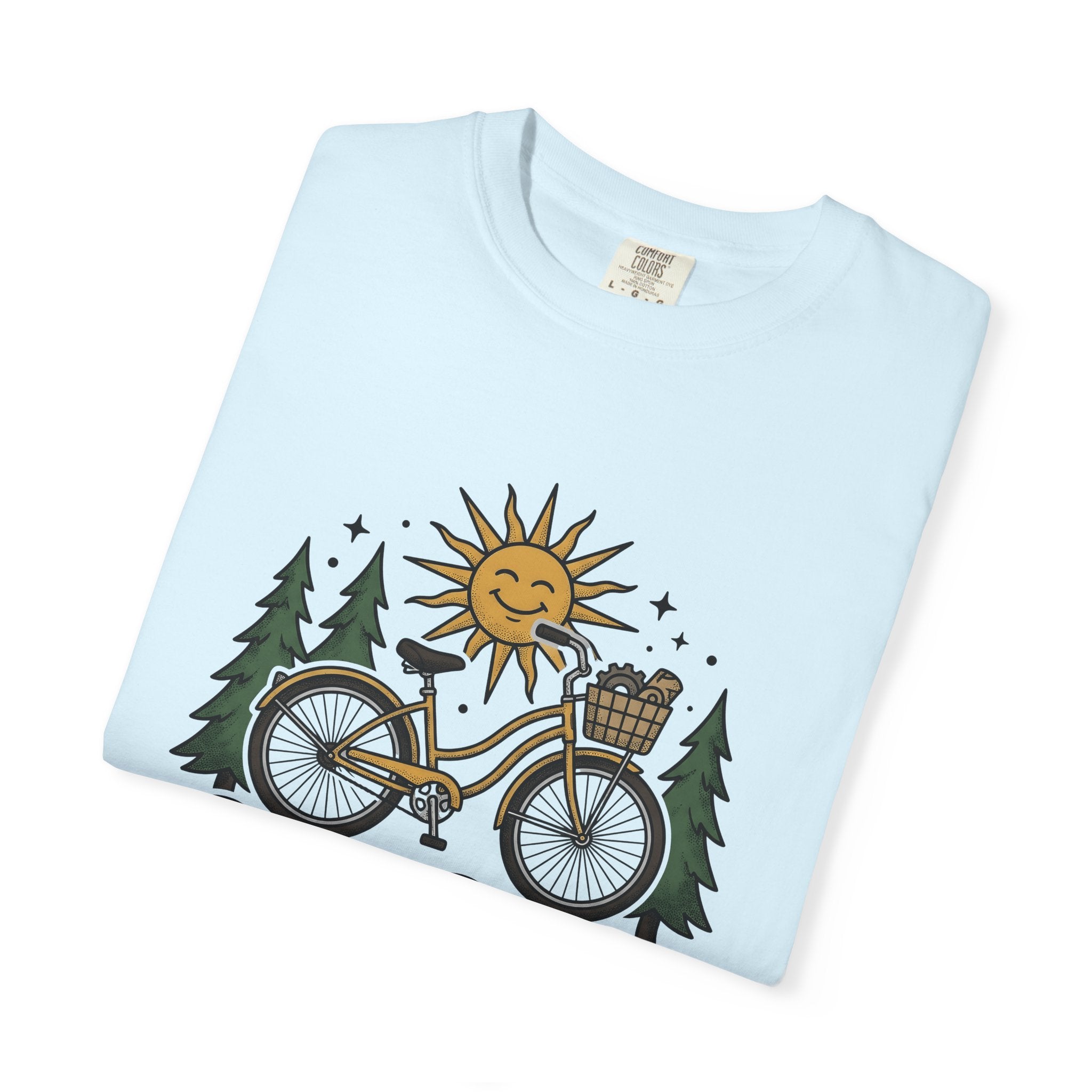 Bicycle Art Shirt Cycling Hiking Gift Women Tribal Tee Bike T-Shirt Cyclist Enthusiast Ethnic Tshirt Trekker Graphic Old School Sunlight