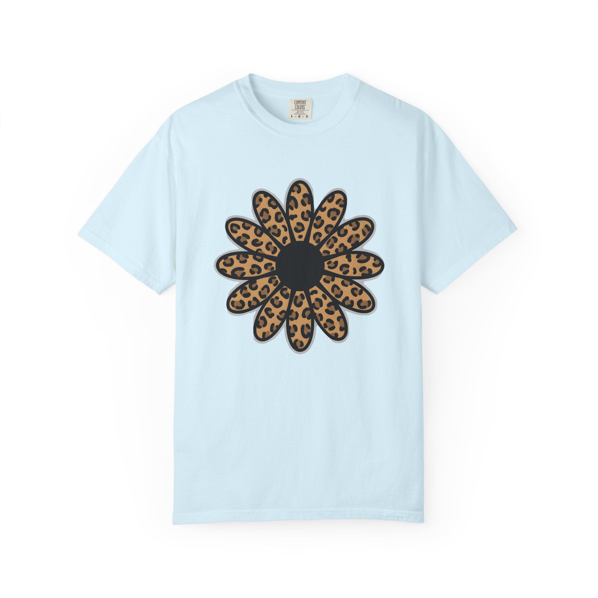 Cheetah Flower Shirt Auntie Blossom Gift Women Hippie Tee Leopard T-Shirt Aunt Fan Bohemian Tshirt Floral Graphic Vintage Wild Pattern