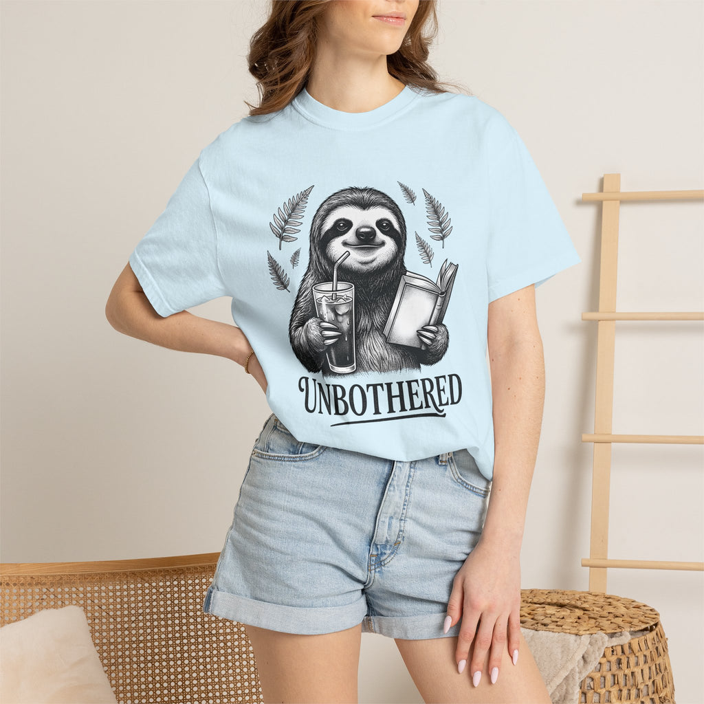Slow Sloth Shirt Animals Satire Gift Women Line Art Tee Sloth T-Shirt Wildlife Fan Minimalist Tshirt Parody Graphic Aged Palm Leaves Tshirt