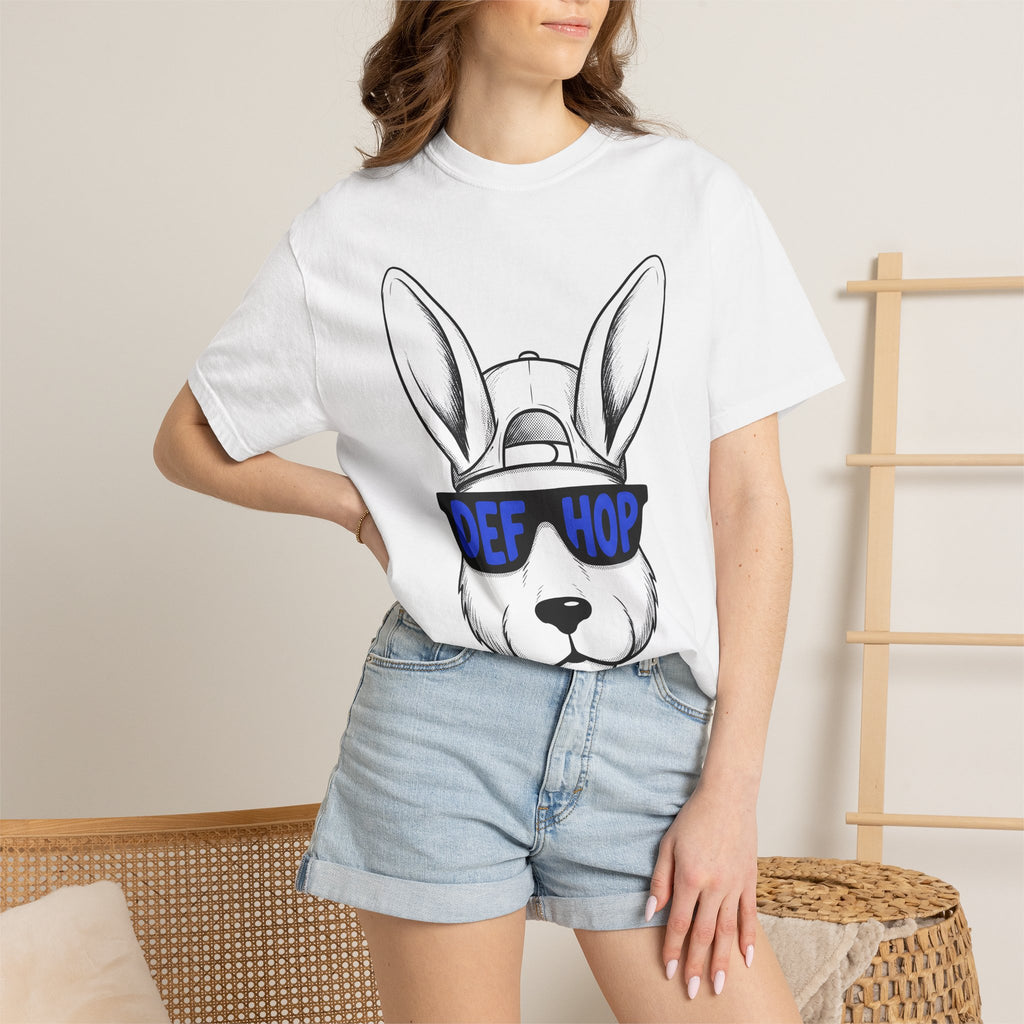 Rabbit Shades Shirt Easter Joke Gift Women Line Art Tee Bunny T-Shirt Easter Fan Hare Tshirt Pun Graphic Cartoon Ball Cap Tshirt