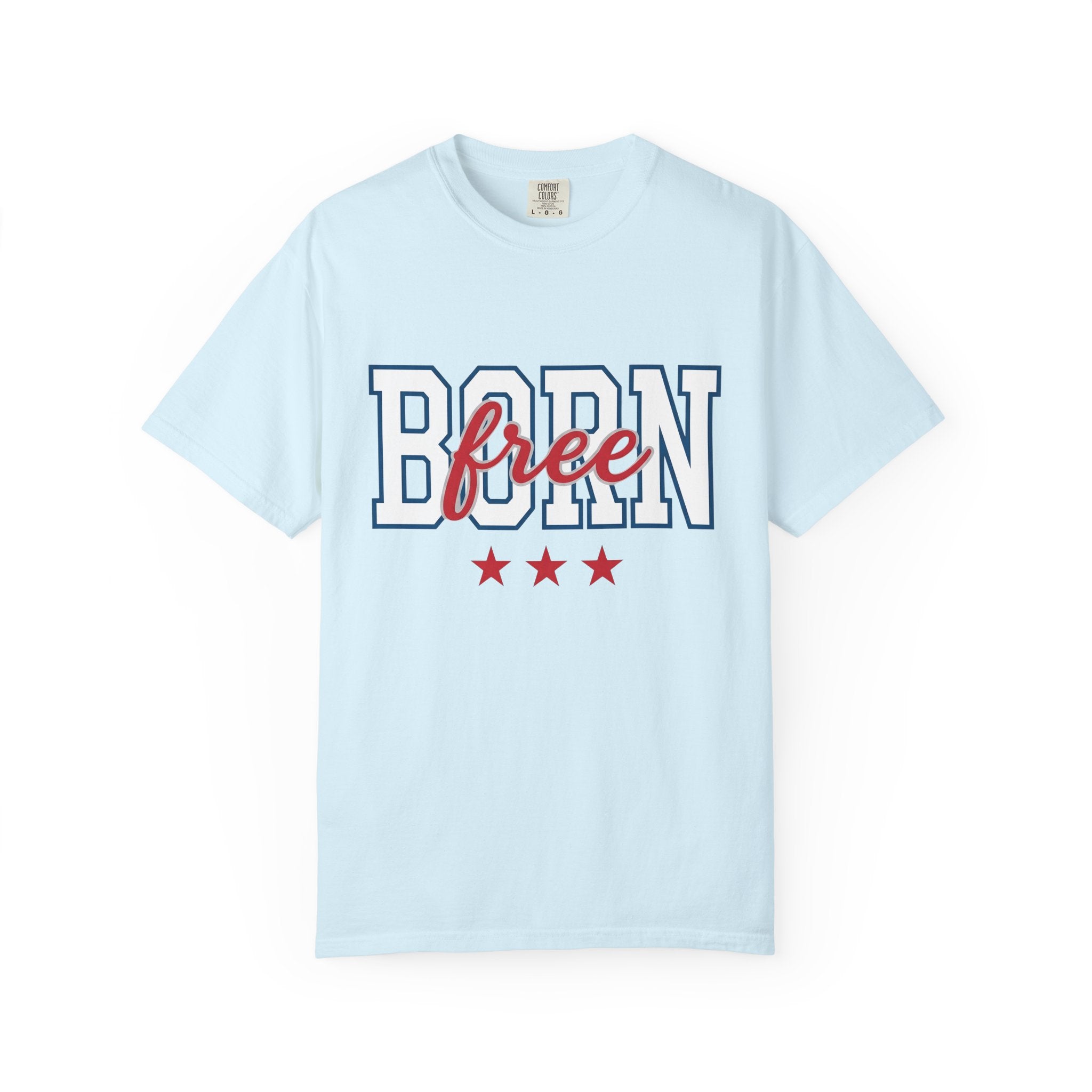 American Text Shirt America Flag Gift Women Strong Tee Typography T-Shirt Patriot Fan Vintage Tshirt Banner Graphic Retro Star Shapes Tshirt