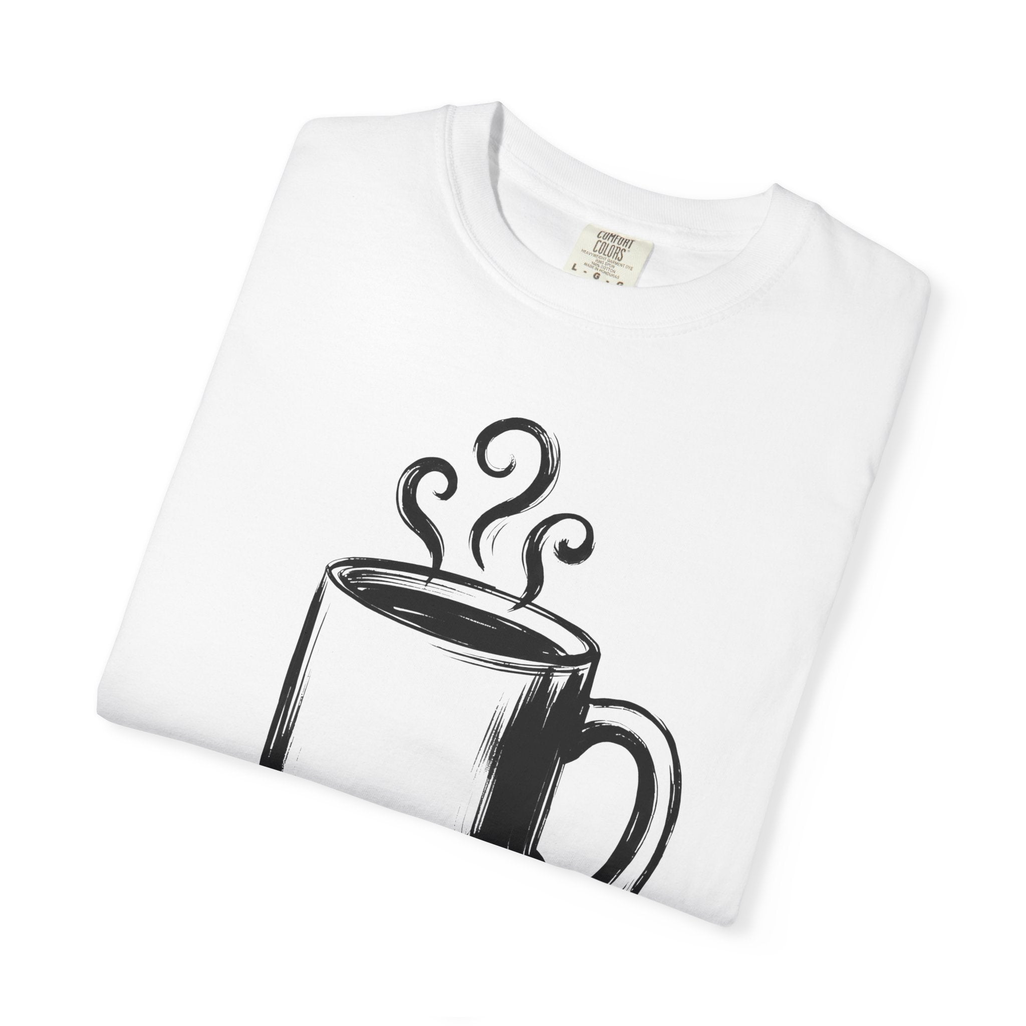 Coffee Cup Shirt Moms Espresso Gift Women Sketch Tee Mug T-Shirt Mother Fan Coffee Mug Tshirt Caffè Graphic Simple Vapor Tshirt