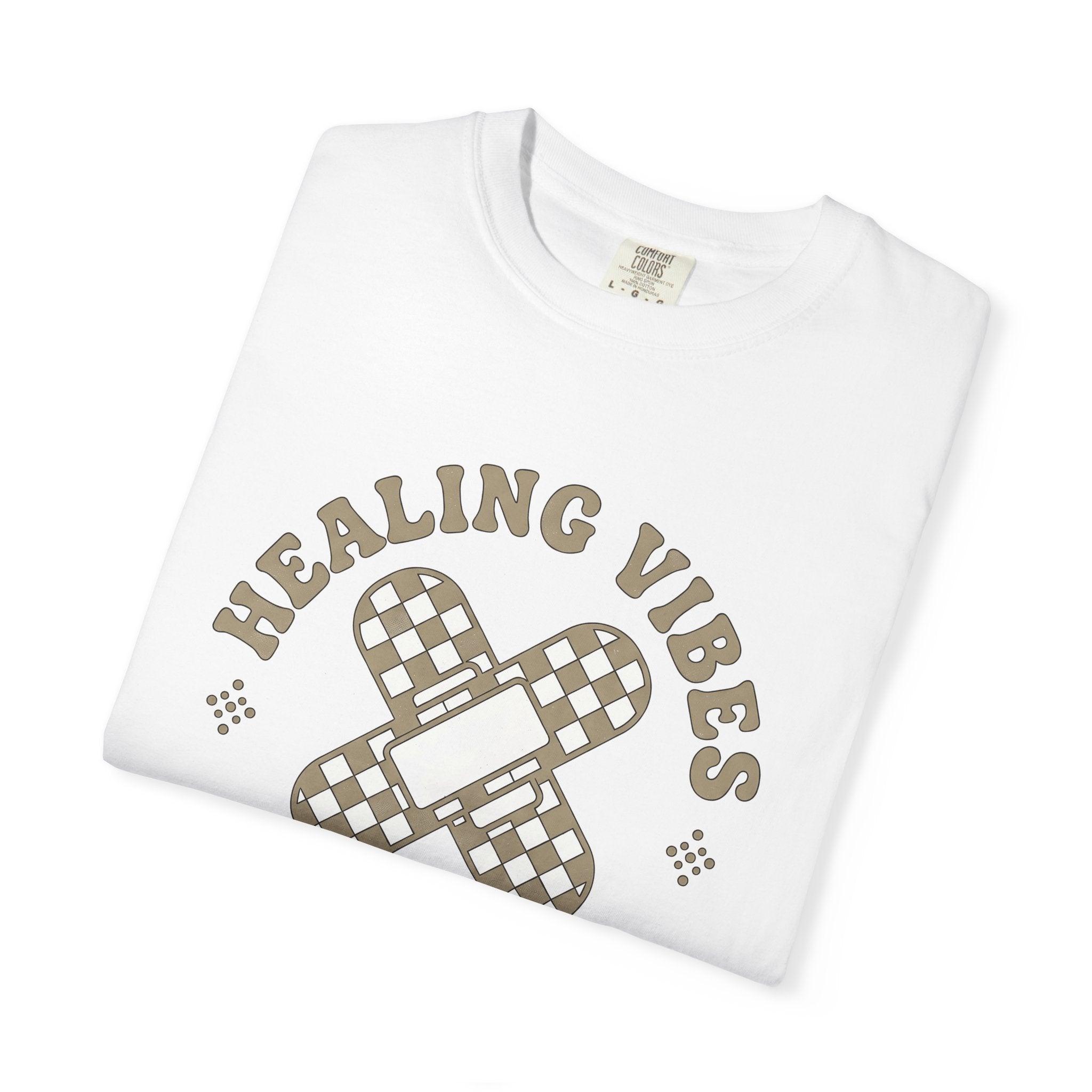 Band Aid Design Shirt Nurses Health Gift Women Vintage Tee Bandage T-Shirt Nurse Enthusiast Retro Tshirt Wellness Graphic Simple Plaid Print