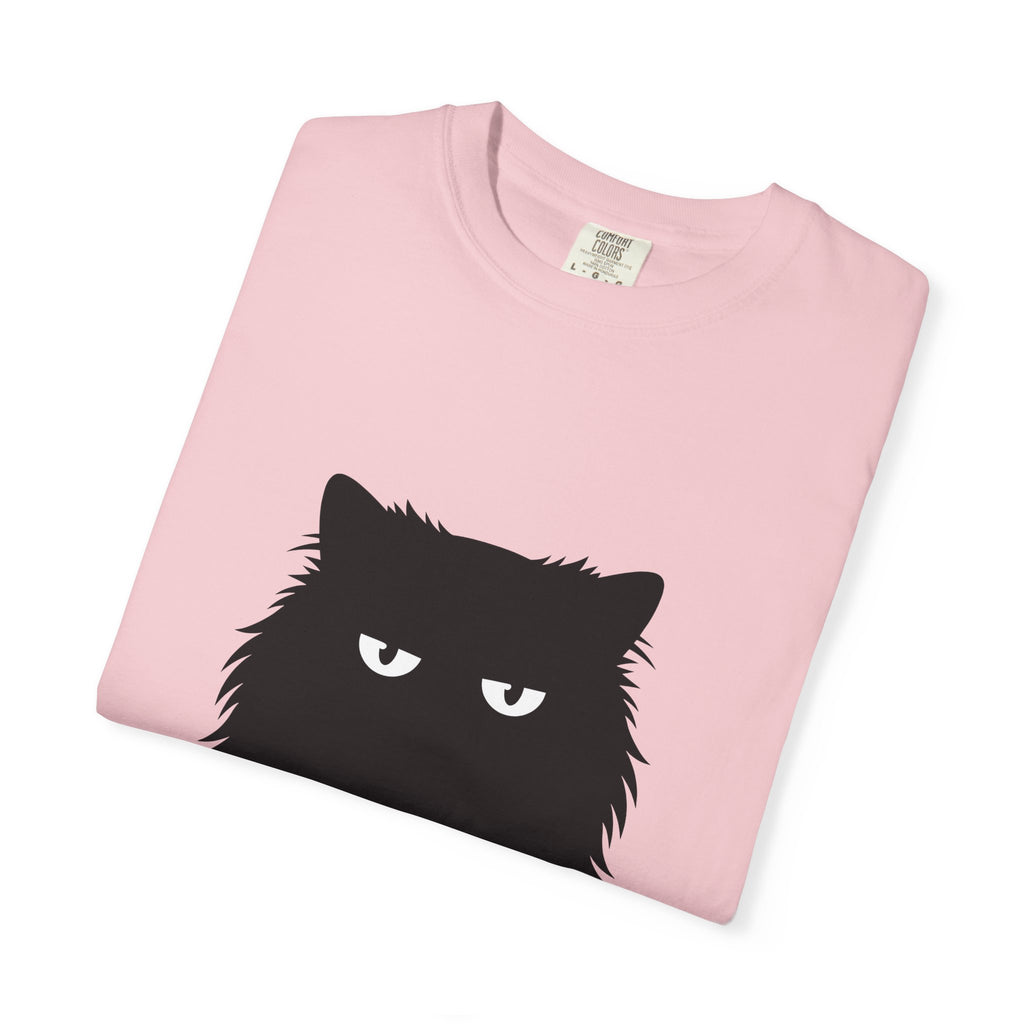 Soft Black Feline Shirt Cat Creature Gift Women Sleek Tee Cat T-Shirt Kitty Fan Feline Tshirt Animal Graphic Trendy Whisker Lines Tshirt