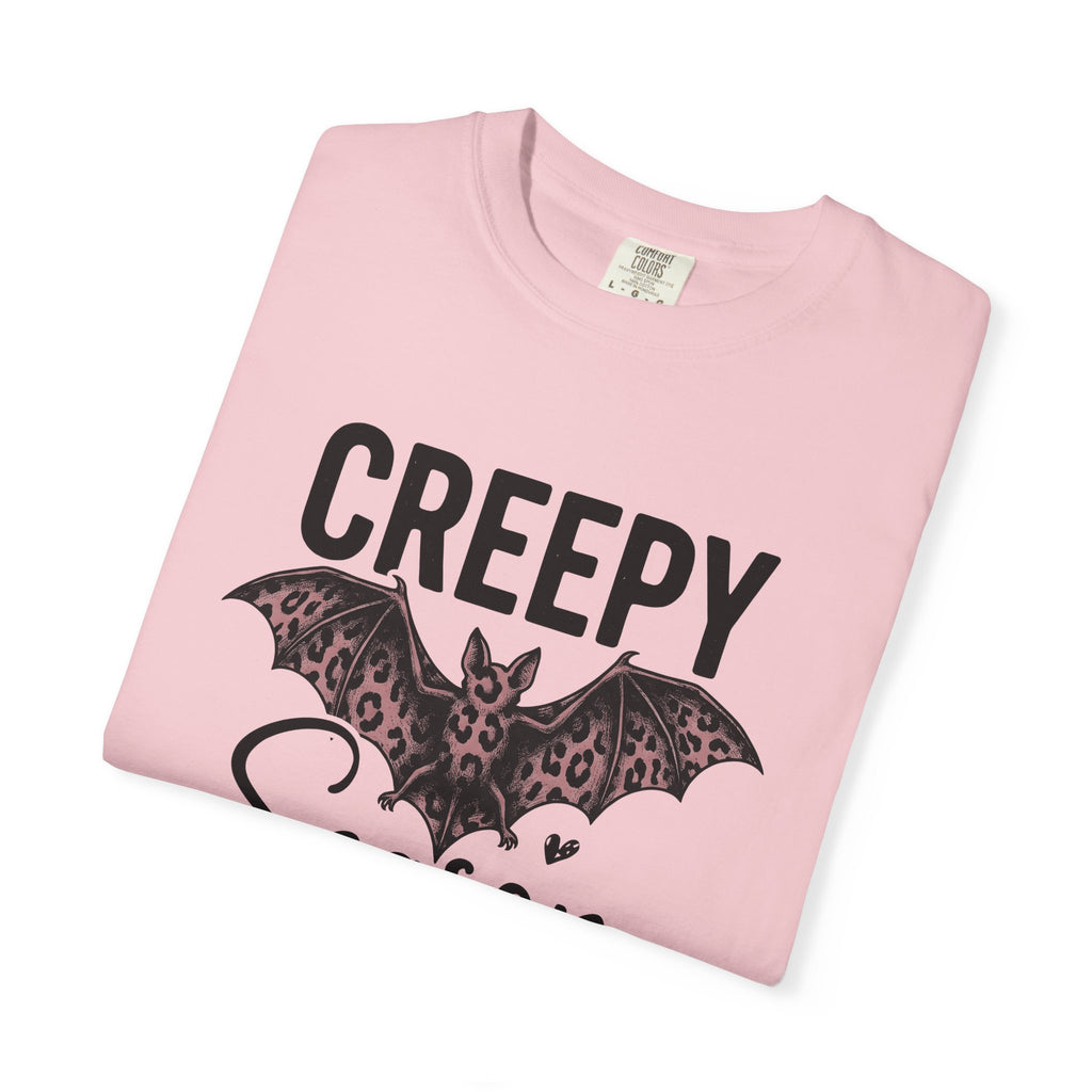 Bat Art Shirt Halloween Macabre Gift Women Line Art Tee Bat T-Shirt Horror Fan Batwing Tshirt Dark Graphic Cartoon Heart Icon Tshirt