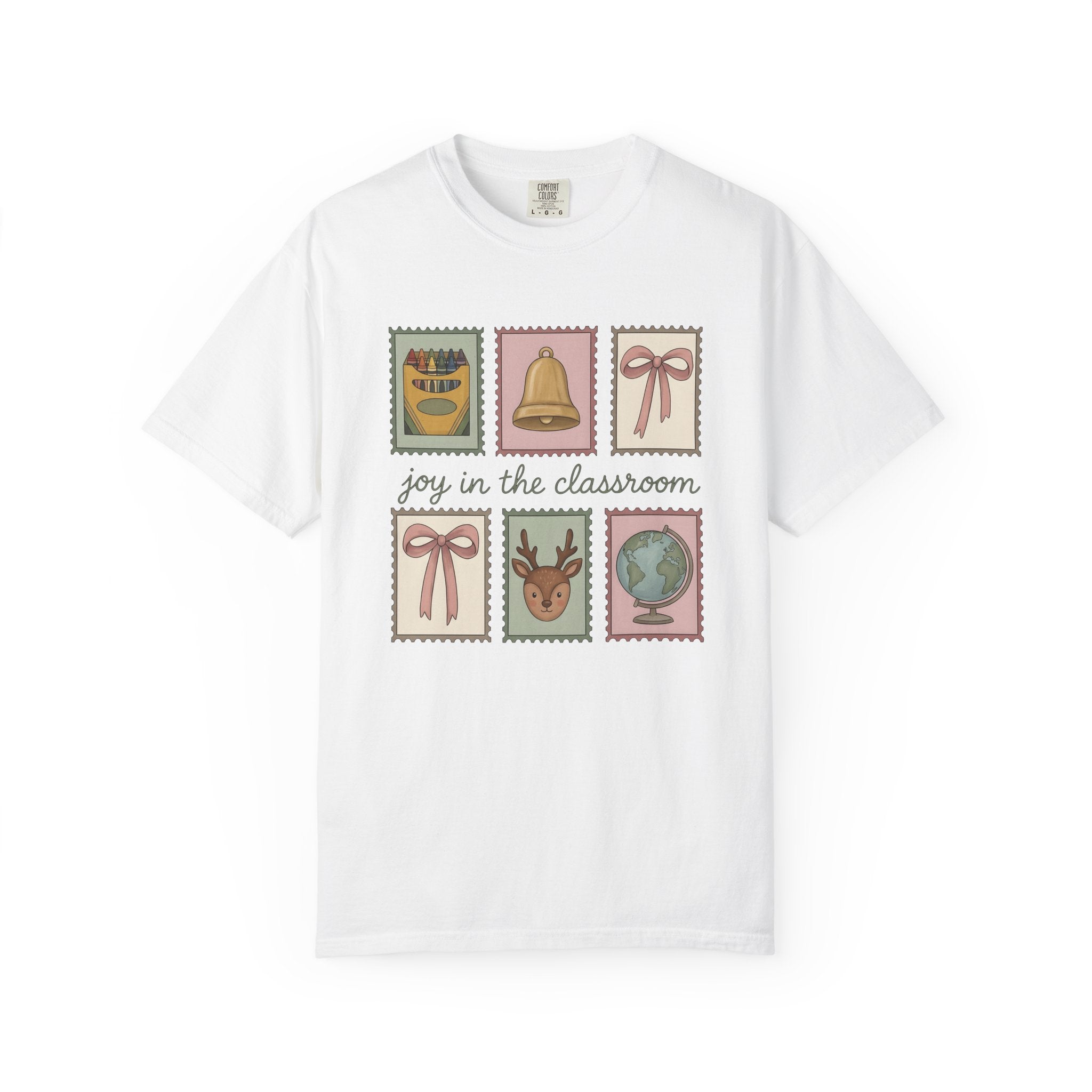 Classroom Stamps Shirt Teachers School Gift Women Whimsical Tee Rubber Stamp T-Shirt Educator Enthusiast Vintage Tshirt School Graphic