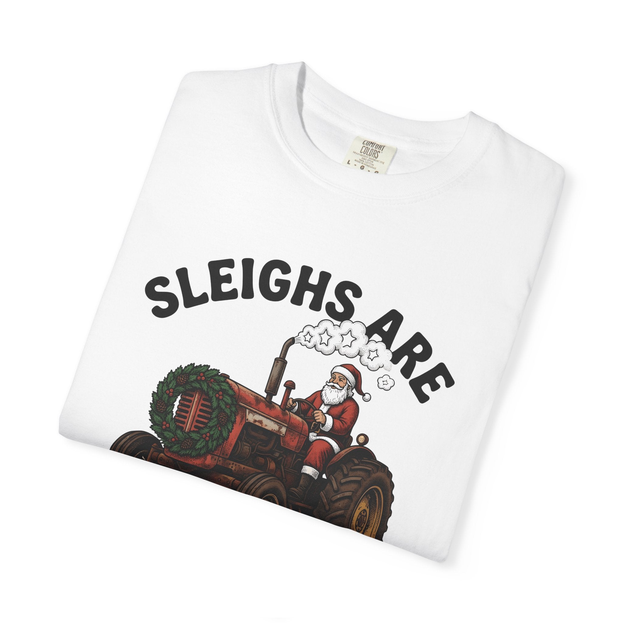 Santa Tractor Shirt Christmas Farming Gift Women Vintage Tee Christmas Tree Tractor T-Shirt Holiday Fan Retro Tshirt Agricultural Graphic