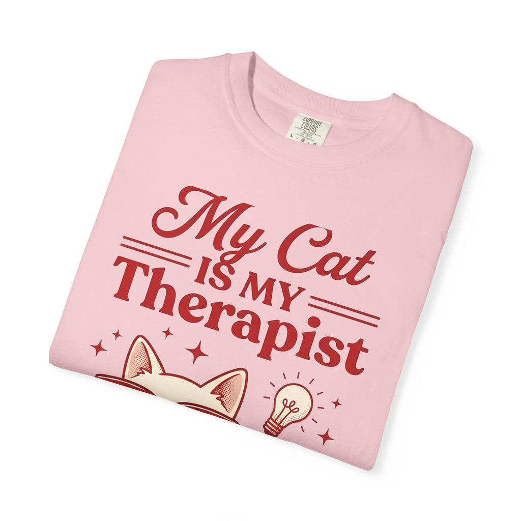 Feline Glasses Shirt Cat Funny Gift Women Doodle Tee Cat Eye T-Shirt Cat Fan Kitty Graphic Tshirt Sketch Bulb Tshirt