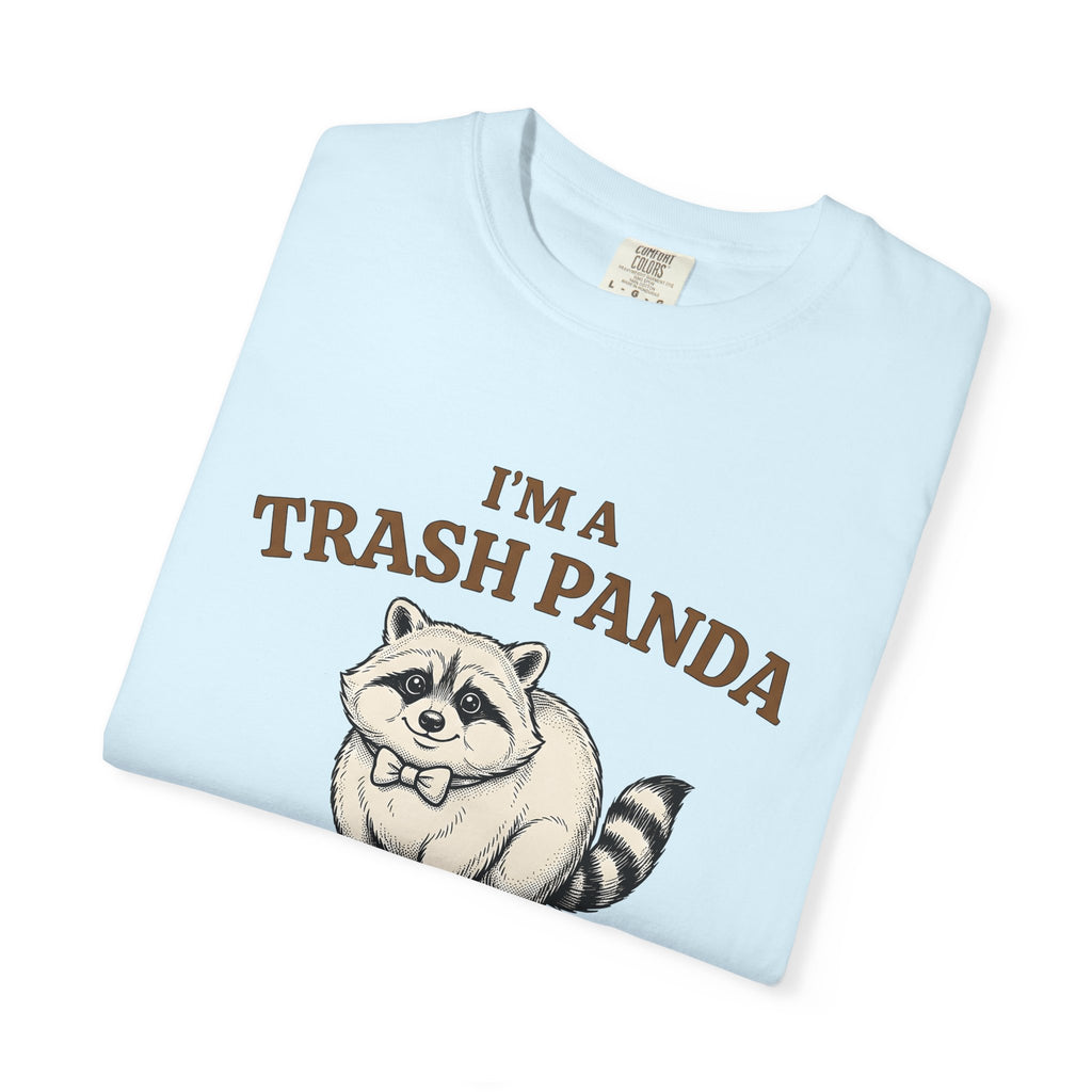 Raccoon Graphic Shirt Funny Animal Gift Women Cute Tee Trash Panda T-Shirt Humor Fan Cartoon Tshirt Wildlife Graphic Hand Drawn Bow Tie