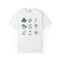 Clover Plants Shirt St. Patrick's Day Outdoors Gift Women Floral Art Tee Shamrock T-Shirt Luck Fan Botanical Tshirt Nature Graphic Simple