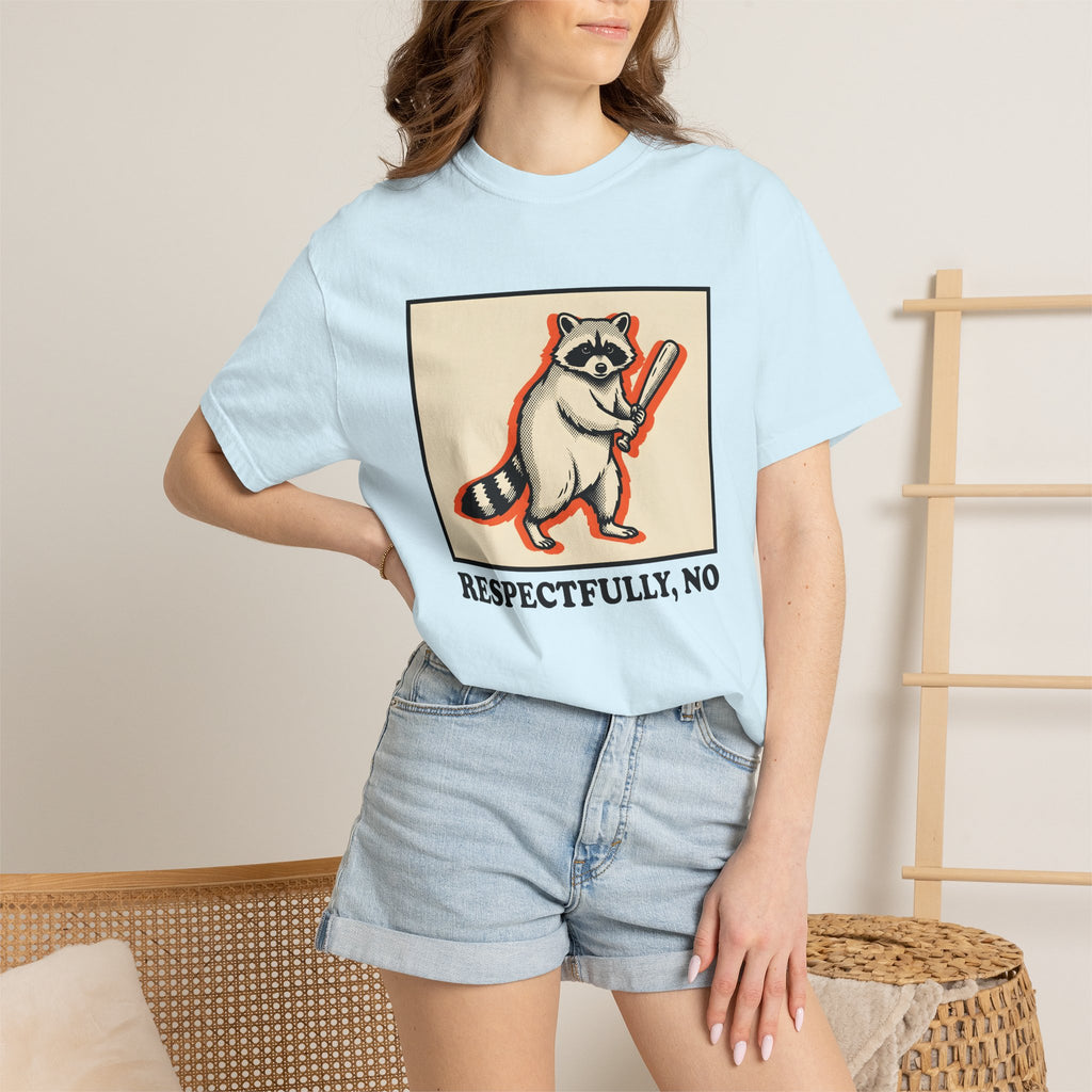 Raccoon Bat Shirt Funny Pets Gift Women Line Art Tee Masked T-Shirt Humor Fan Drawing Graphic Hand Drawn Orange Frame Tshirt