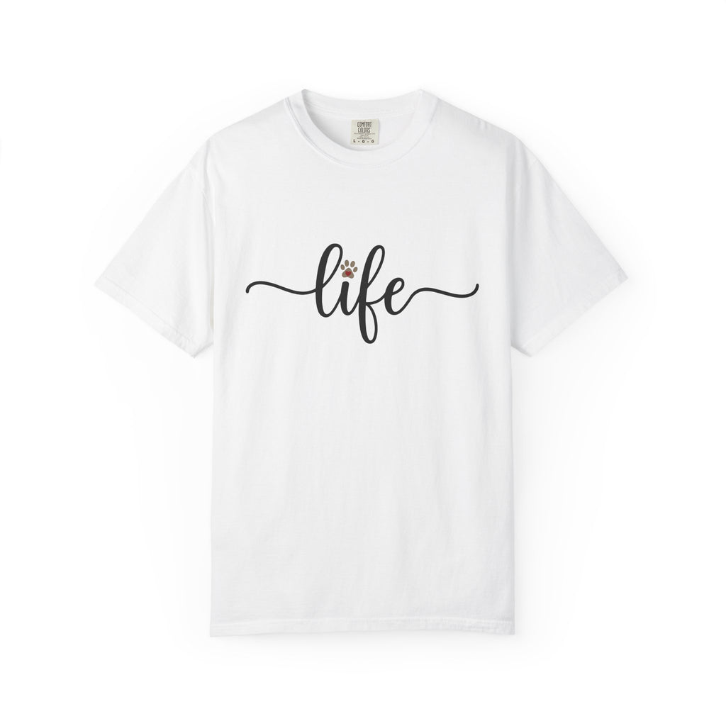Paw Print Handwriting Shirt Dog Critter Gift Women Calligraphy Lettering Tee Handwritten Message T-Shirt Dog Fan Typography Tshirt Animal