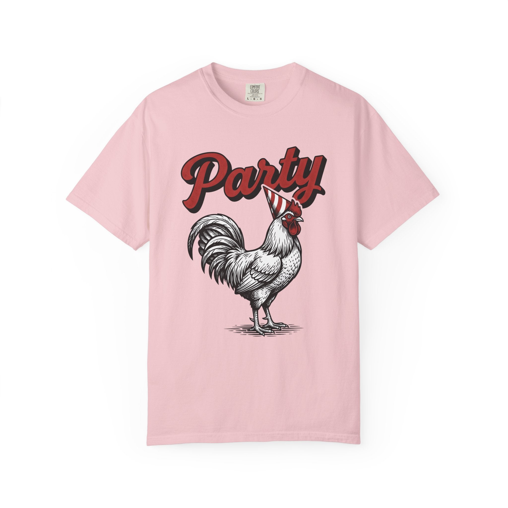 Cock Party Hat Shirt Funny Creatures Gift Women Aged Tee Rooster T-Shirt Humor Fan Vintage Tshirt Beast Graphic Traditional Sprinkles Tshirt